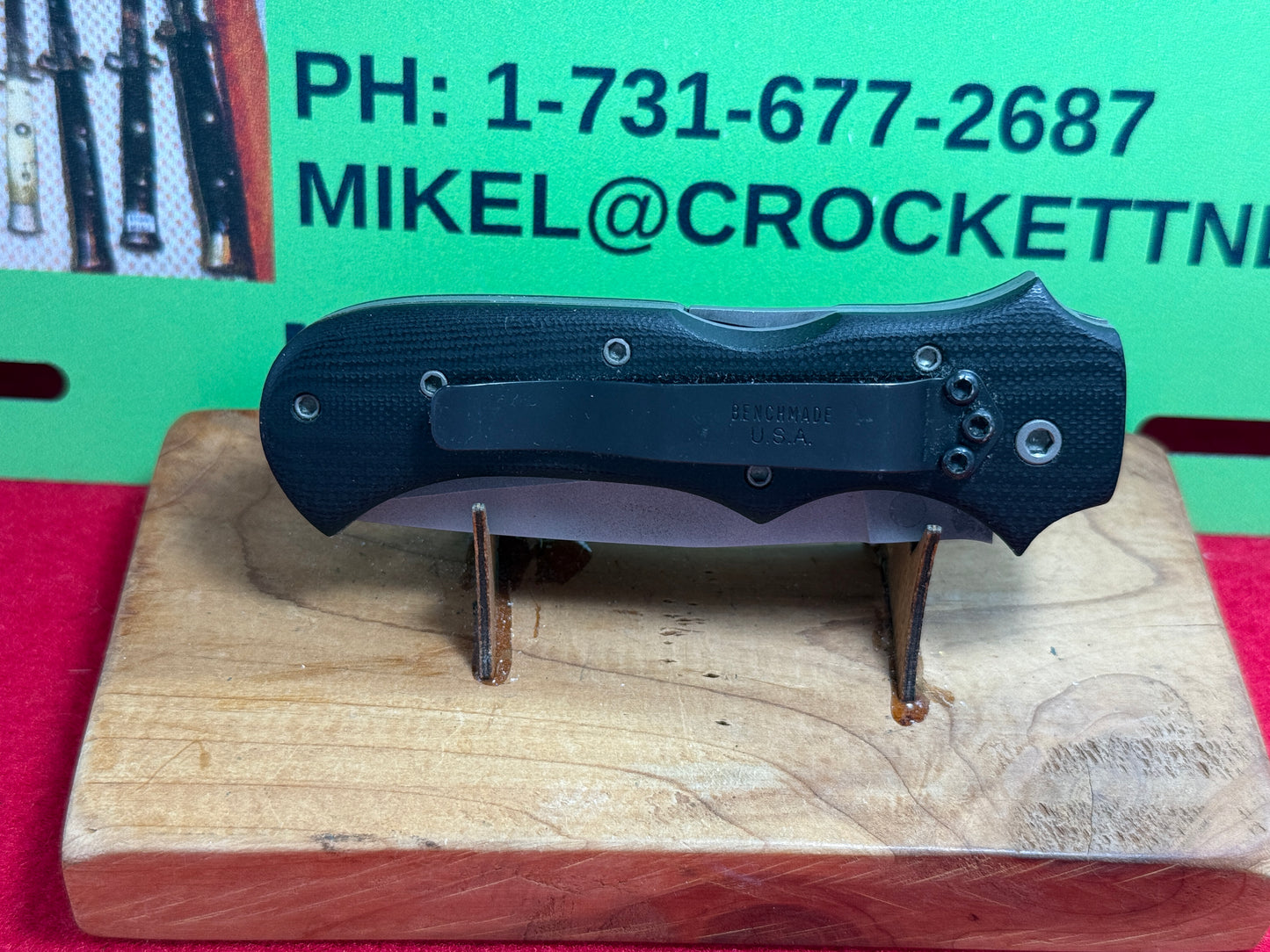 BOB CAT KNIVES ROBERT BROTHERS 1995 DOUBLE ACTION TACTICAL AUTOMATIC LIMITED EDITION CUSTOM AUTOMATIC KNIFE BLACK MICARTA HANDLES