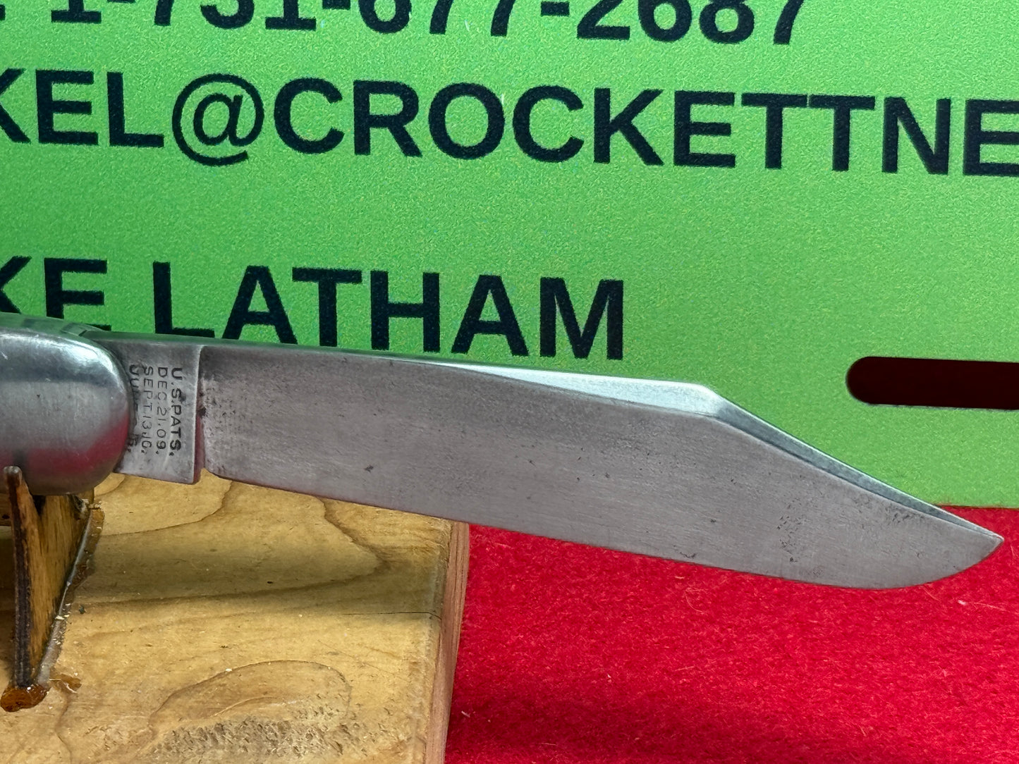 SCHRADE CUT CO. WALDEN N.Y. 1916-46 HUNTER 4 7/8" VINTAGE AMERICAN AUTOMATIC KNIFE BLACK IMITATION COMPOSITION HANDLES