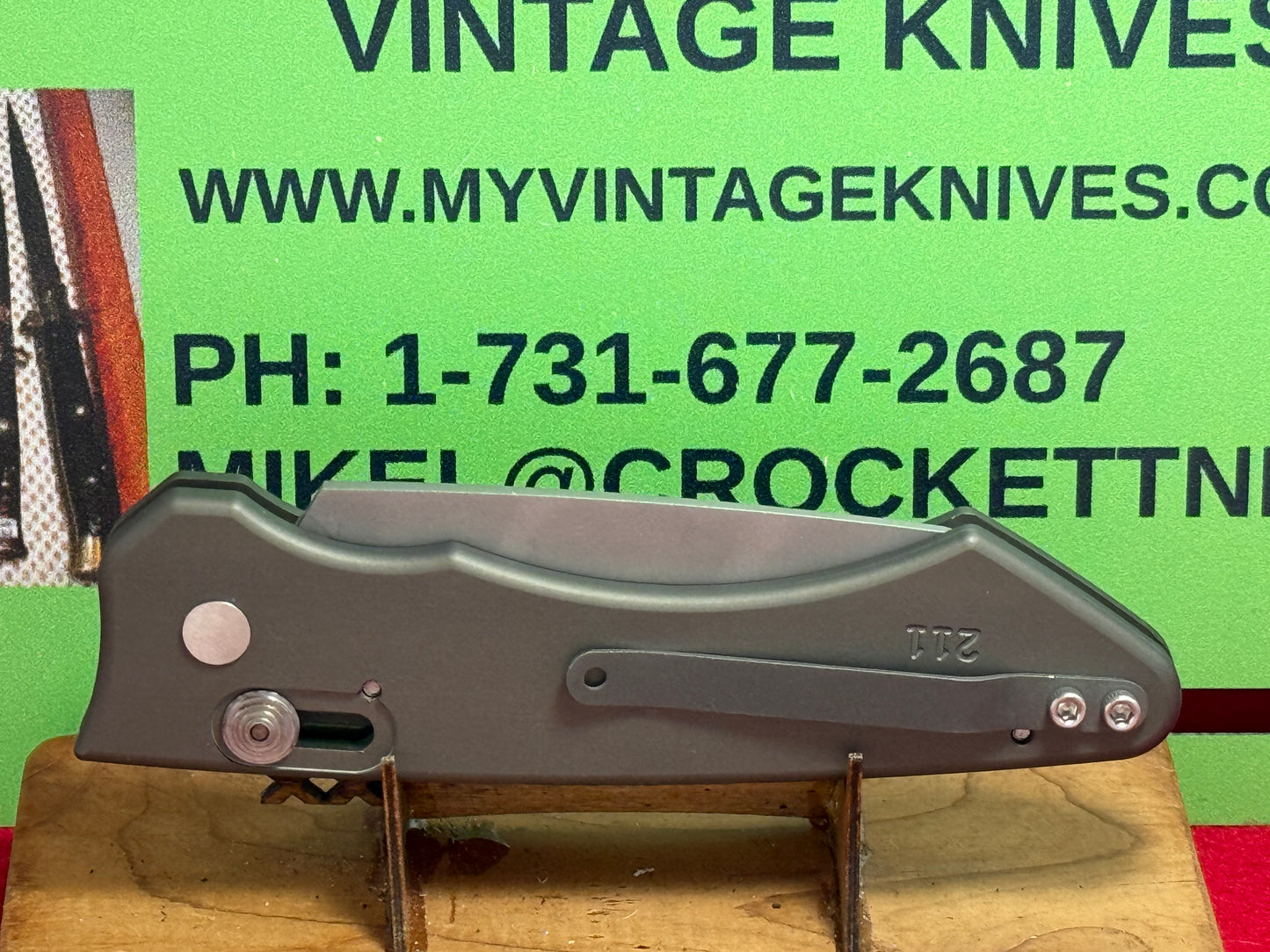 DALTON, ROB USA 1995-2005 TACTICAL AUTOMATIC WACO CUSTOM AUTOMATIC KNIFE ALL METAL HANDLES
