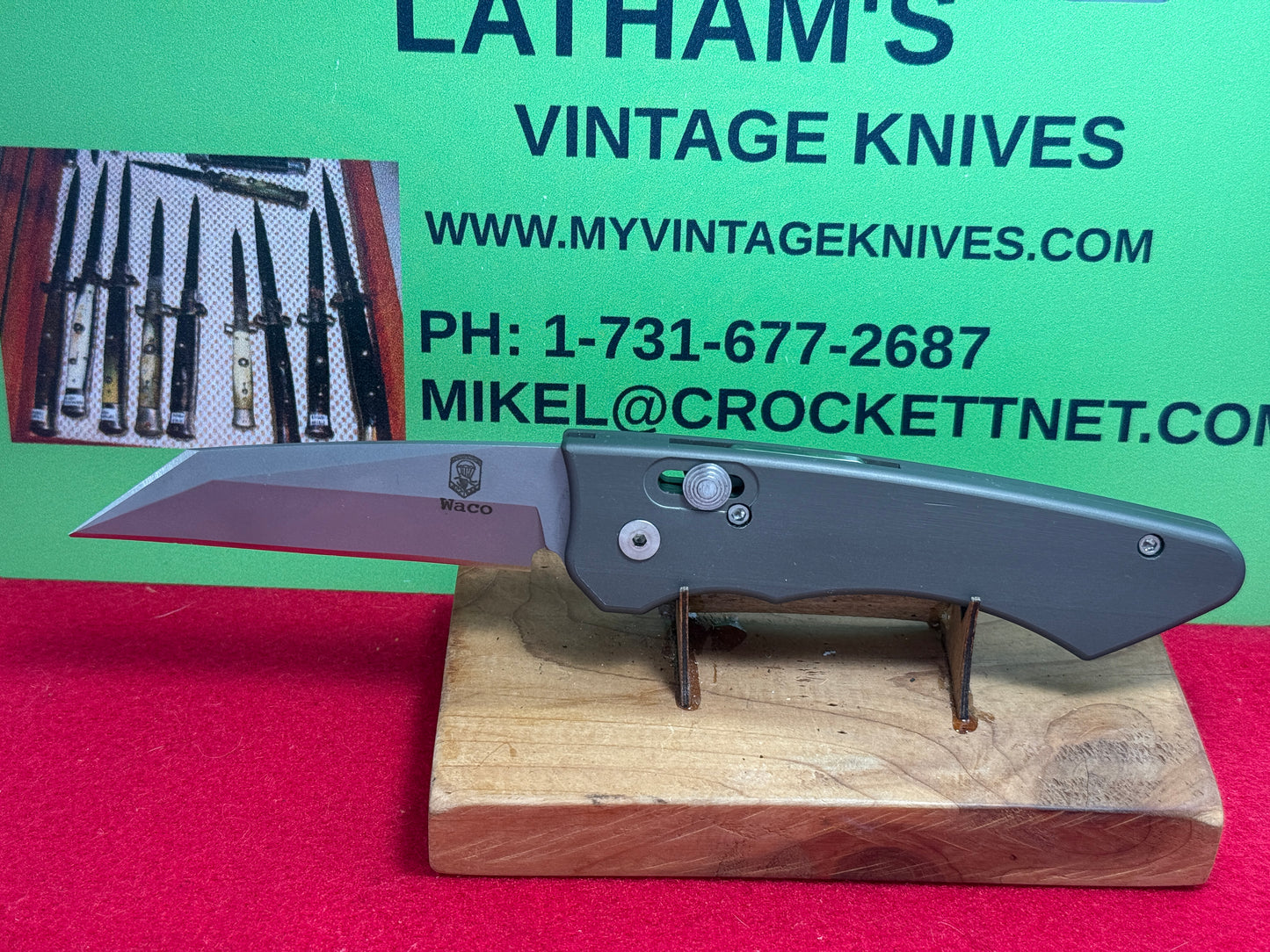 DALTON, ROB USA 1995-2005 TACTICAL AUTOMATIC WACO CUSTOM AUTOMATIC KNIFE ALL METAL HANDLES