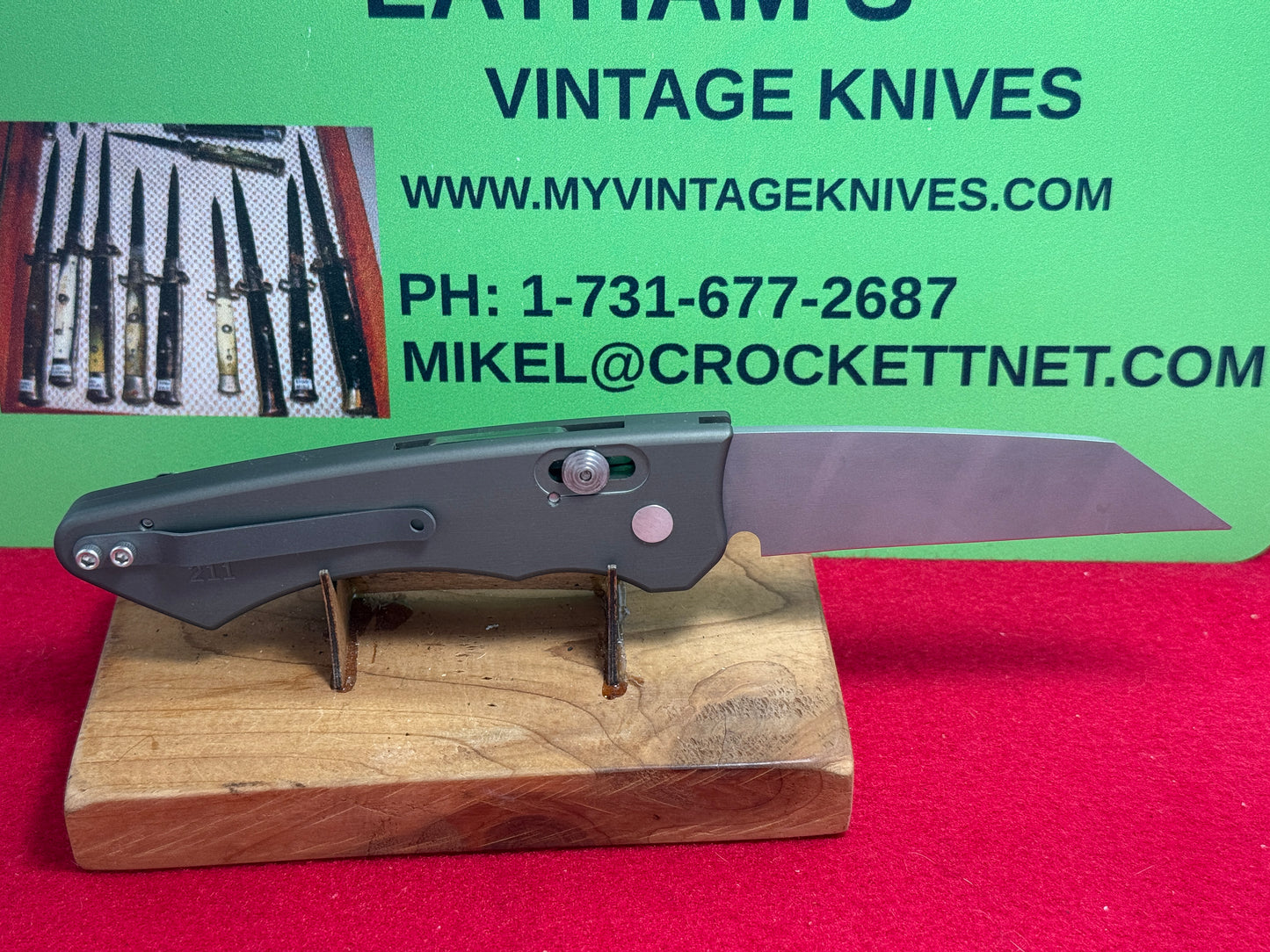 DALTON, ROB USA 1995-2005 TACTICAL AUTOMATIC WACO CUSTOM AUTOMATIC KNIFE ALL METAL HANDLES