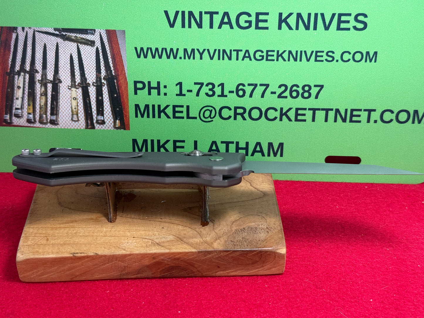DALTON, ROB USA 1995-2005 TACTICAL AUTOMATIC WACO CUSTOM AUTOMATIC KNIFE ALL METAL HANDLES