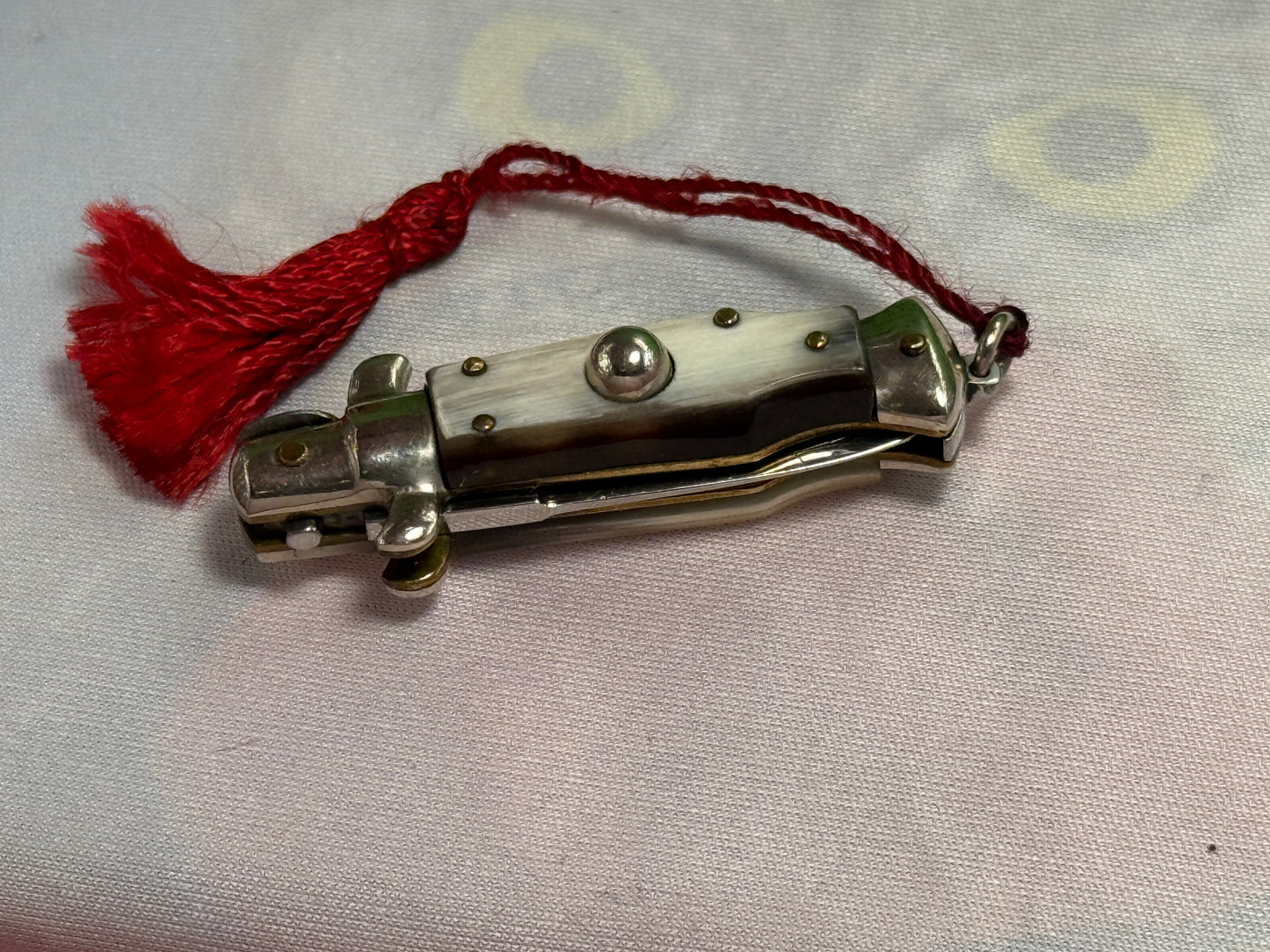 INOX ITALY 1962-68 PICK LOCK KEY CHAIN SIZE STILETTO "RARE" DAGGER BLADE ITALIAN AUTOAMTIC KNIFE