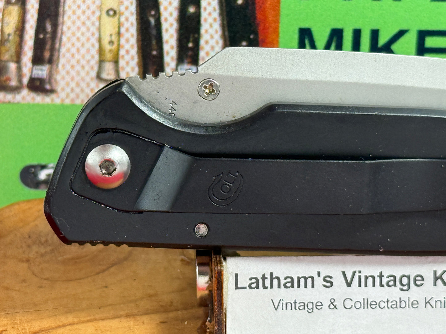 COLT M16-K D/A 1995-2000 CT 30 TACTICAL AUTOMATIC KNIFE BLACK METAL HANDLES NIB