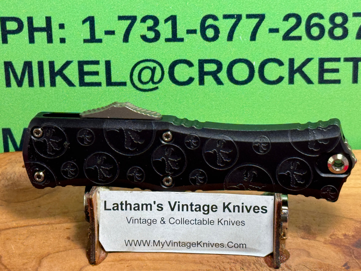 MICROTECH OTF 06/2024 30TH YR ANNIV. HERA II MINI BAYONET SIGNATURE SERIES CLAW BURST DEEP ENGRAVED DAMASCUS 170 1M-16 CBS TACTICAL AUTOMATIC KNIFE