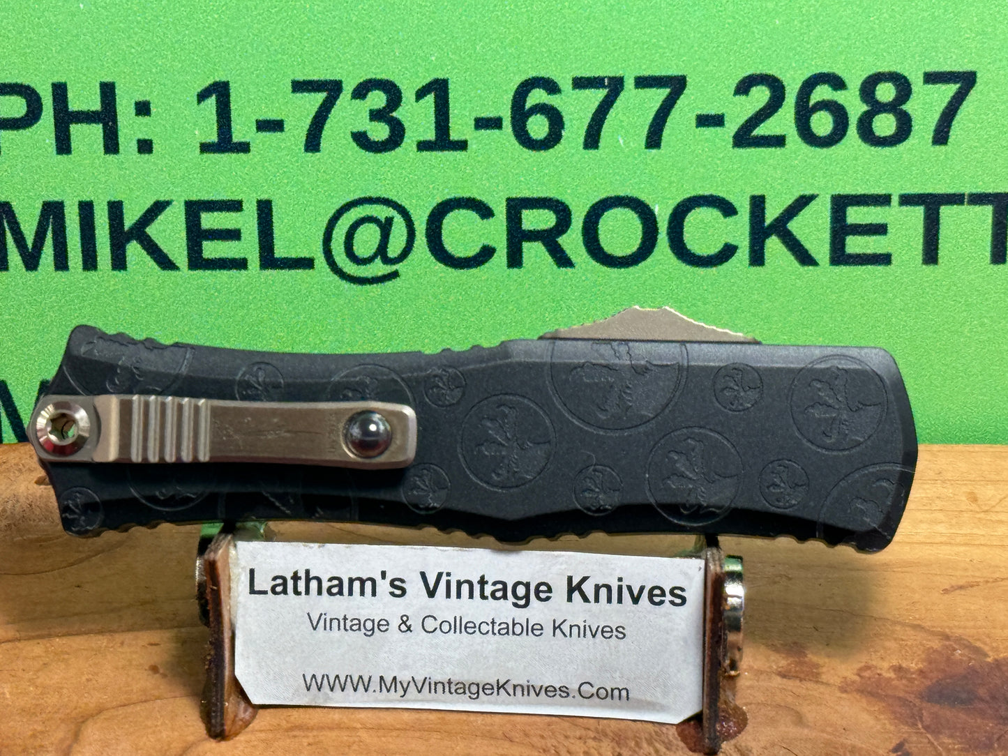 MICROTECH OTF 06/2024 30TH YR ANNIV. HERA II MINI BAYONET SIGNATURE SERIES CLAW BURST DEEP ENGRAVED DAMASCUS 170 1M-16 CBS TACTICAL AUTOMATIC KNIFE