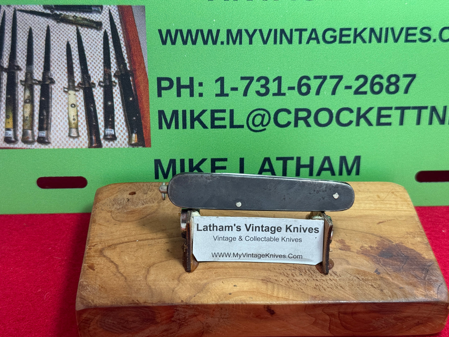 CHRISTIANS SOLINGEN GERMANY D.R.G.M. RING TWIST RELEASE GERMAN AUTOMATIC KNIFE ALL METAL
