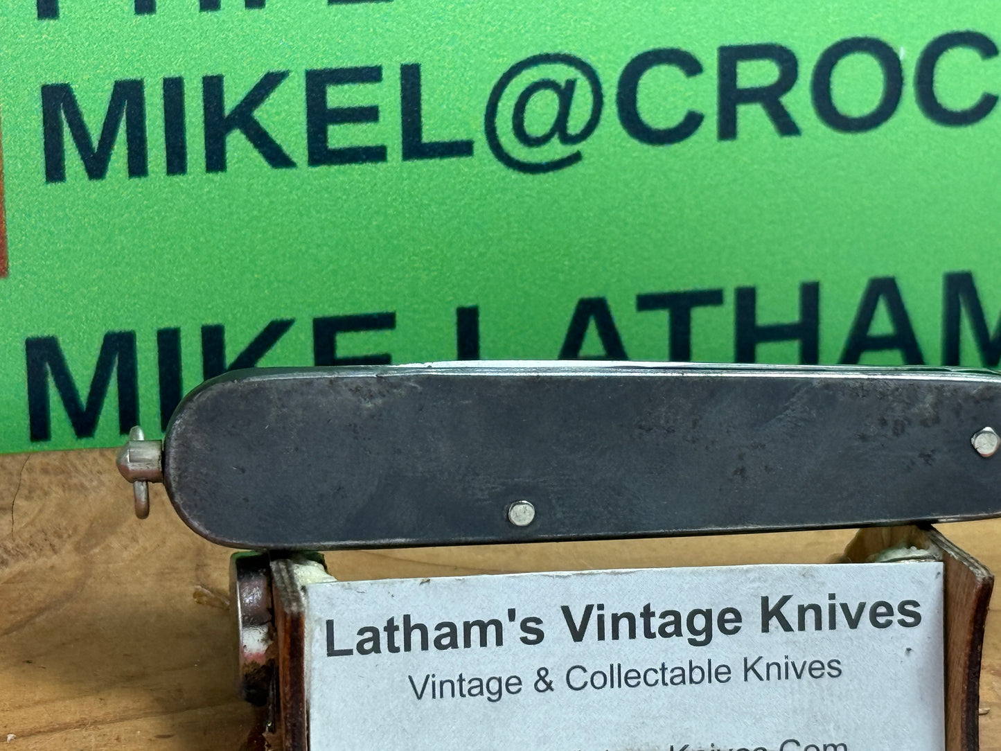 CHRISTIANS SOLINGEN GERMANY D.R.G.M. RING TWIST RELEASE GERMAN AUTOMATIC KNIFE ALL METAL
