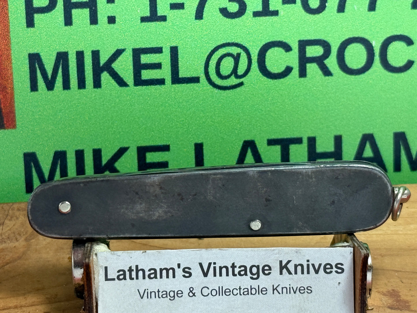CHRISTIANS SOLINGEN GERMANY D.R.G.M. RING TWIST RELEASE GERMAN AUTOMATIC KNIFE ALL METAL