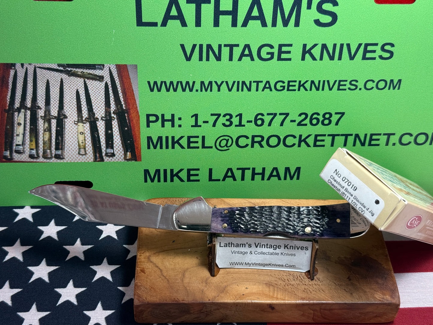 CASE XX USA 2 DOT 1998 61549 LSS COPPERLOCK CUSTOM AUTOMATIC KNIFE DOUBLE ACTION AMERICAN AUTOMATIC KNIFE PURPLE BONE HANDLES LIMITED EDTION 1 OF 1.