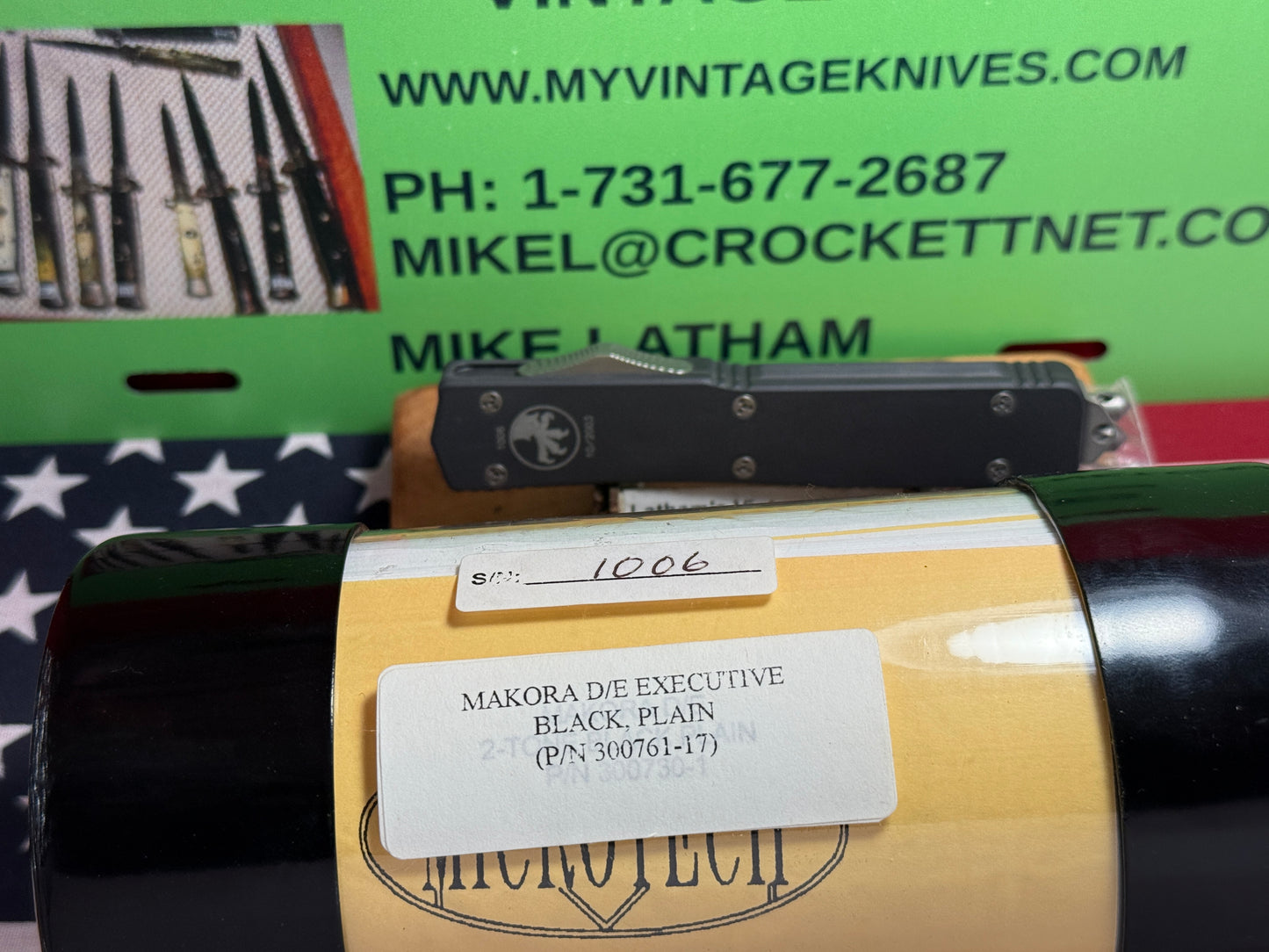 MICROTECH USA 10/2003 MAKORA D/E EXECUTIVE VERO BEACH FL COMPLETE KIT TACTICAL AUTOMATIC KNIFE METAL HANDLES