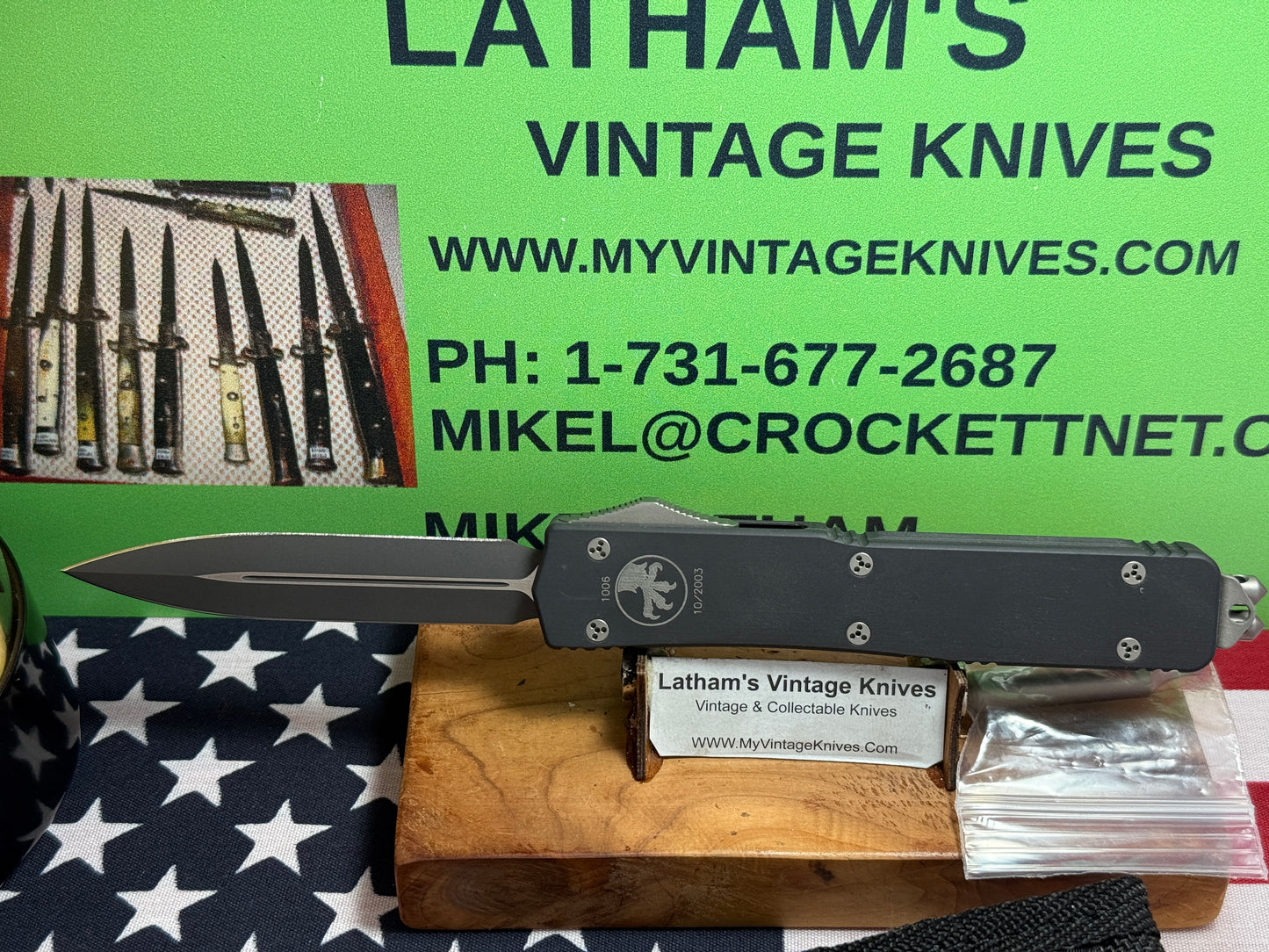 MICROTECH USA 10/2003 MAKORA D/E EXECUTIVE VERO BEACH FL COMPLETE KIT TACTICAL AUTOMATIC KNIFE METAL HANDLES