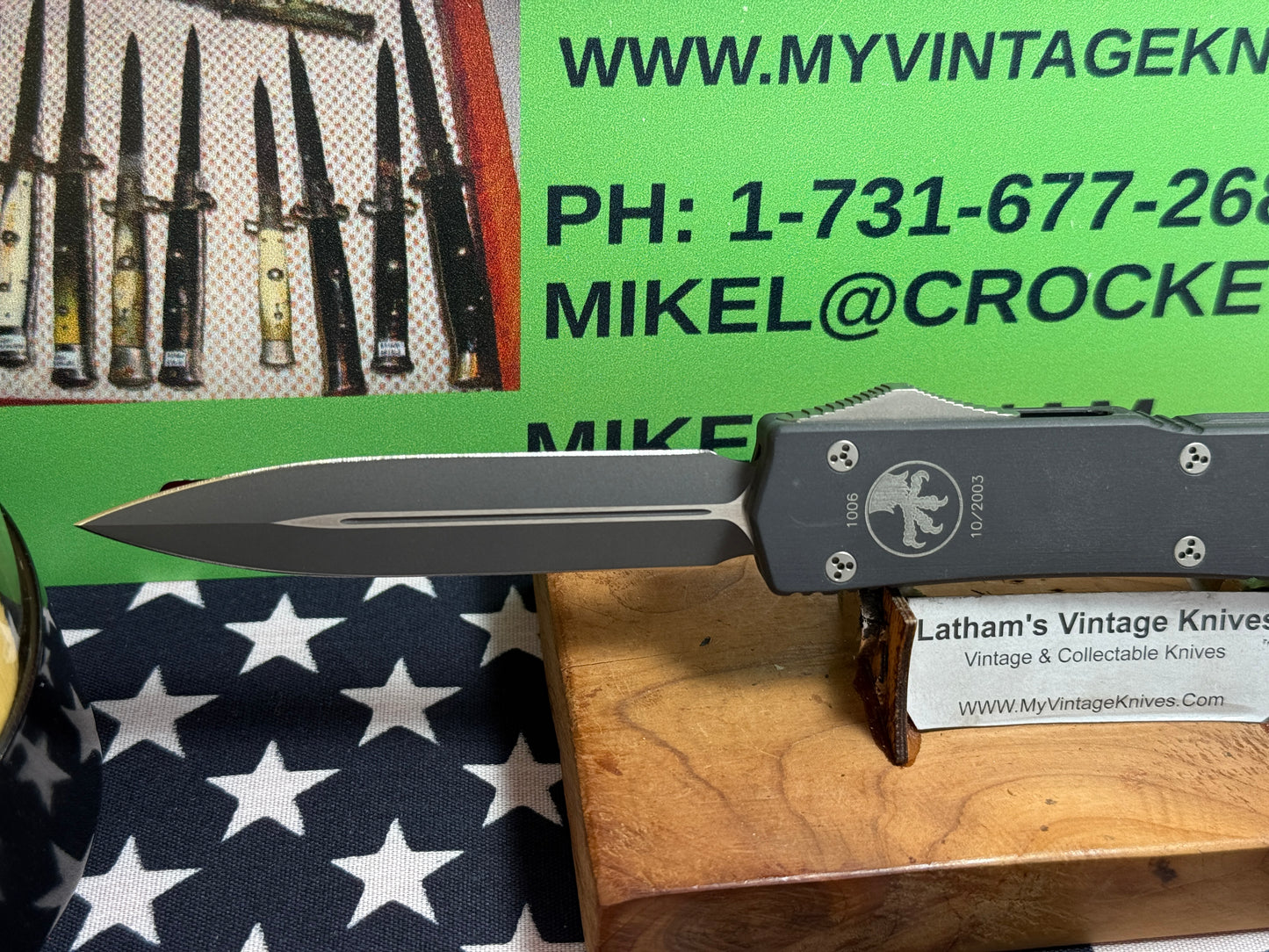 MICROTECH USA 10/2003 MAKORA D/E EXECUTIVE VERO BEACH FL COMPLETE KIT TACTICAL AUTOMATIC KNIFE METAL HANDLES