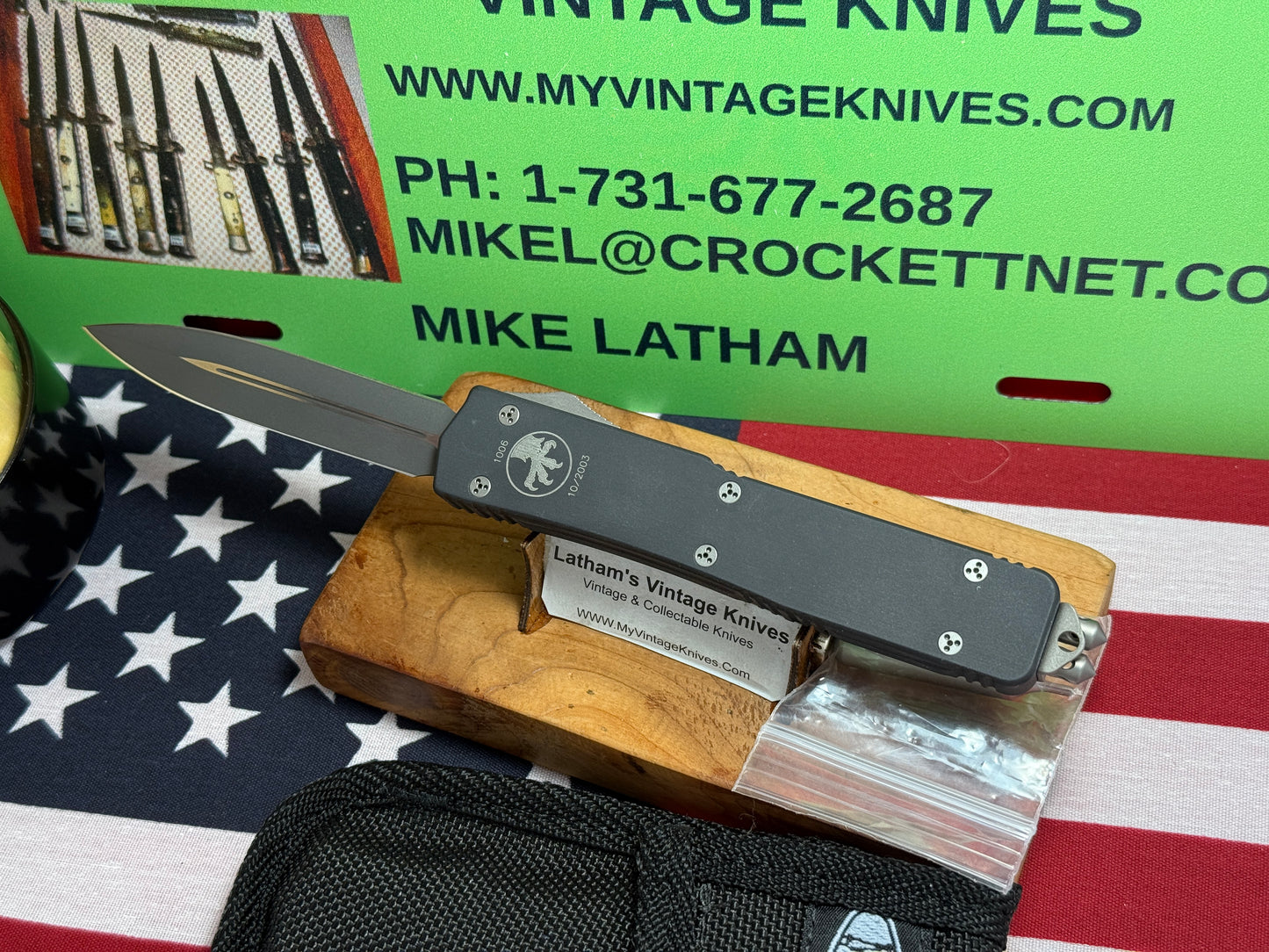 MICROTECH USA 10/2003 MAKORA D/E EXECUTIVE VERO BEACH FL COMPLETE KIT TACTICAL AUTOMATIC KNIFE METAL HANDLES