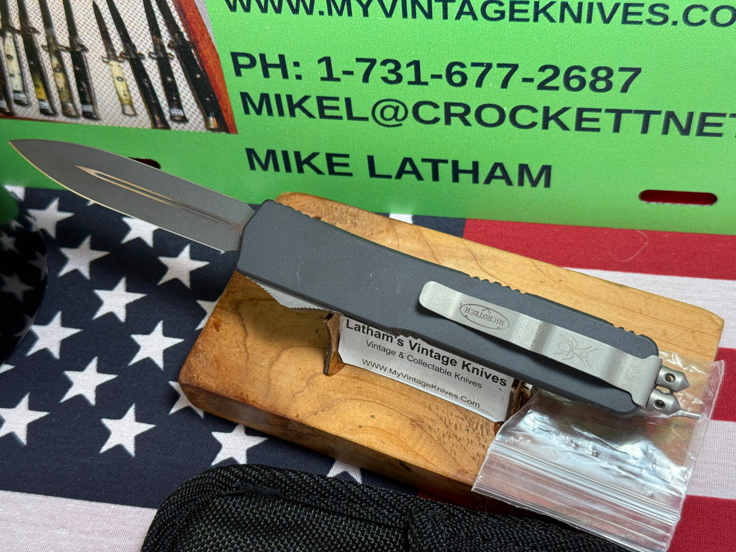 MICROTECH USA 10/2003 MAKORA D/E EXECUTIVE VERO BEACH FL COMPLETE KIT TACTICAL AUTOMATIC KNIFE METAL HANDLES