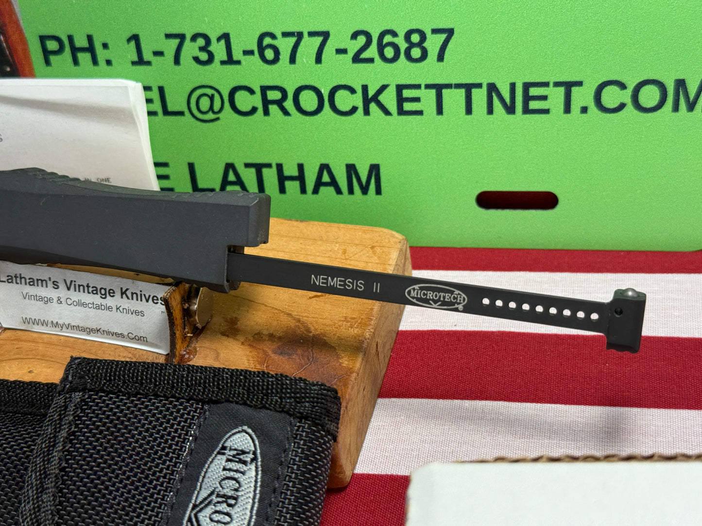 MICROTECH USA 06/2003 NEMESIS II OTF SINGLE ACTION VERO BEACH FL TACTICAL AUTOMATIC KNIFE METAL HANDLES