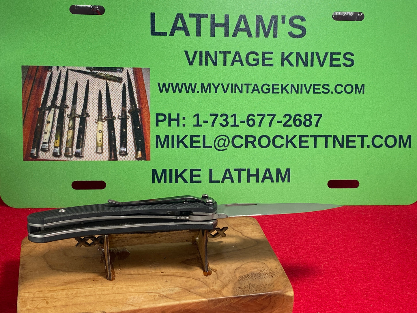 LONE WOLF KNIVES 2005-2010 DOUBLE DUTY LC18100 TACTICAL AUTOMATIC KNIFE BLACK G-10 HANDLES