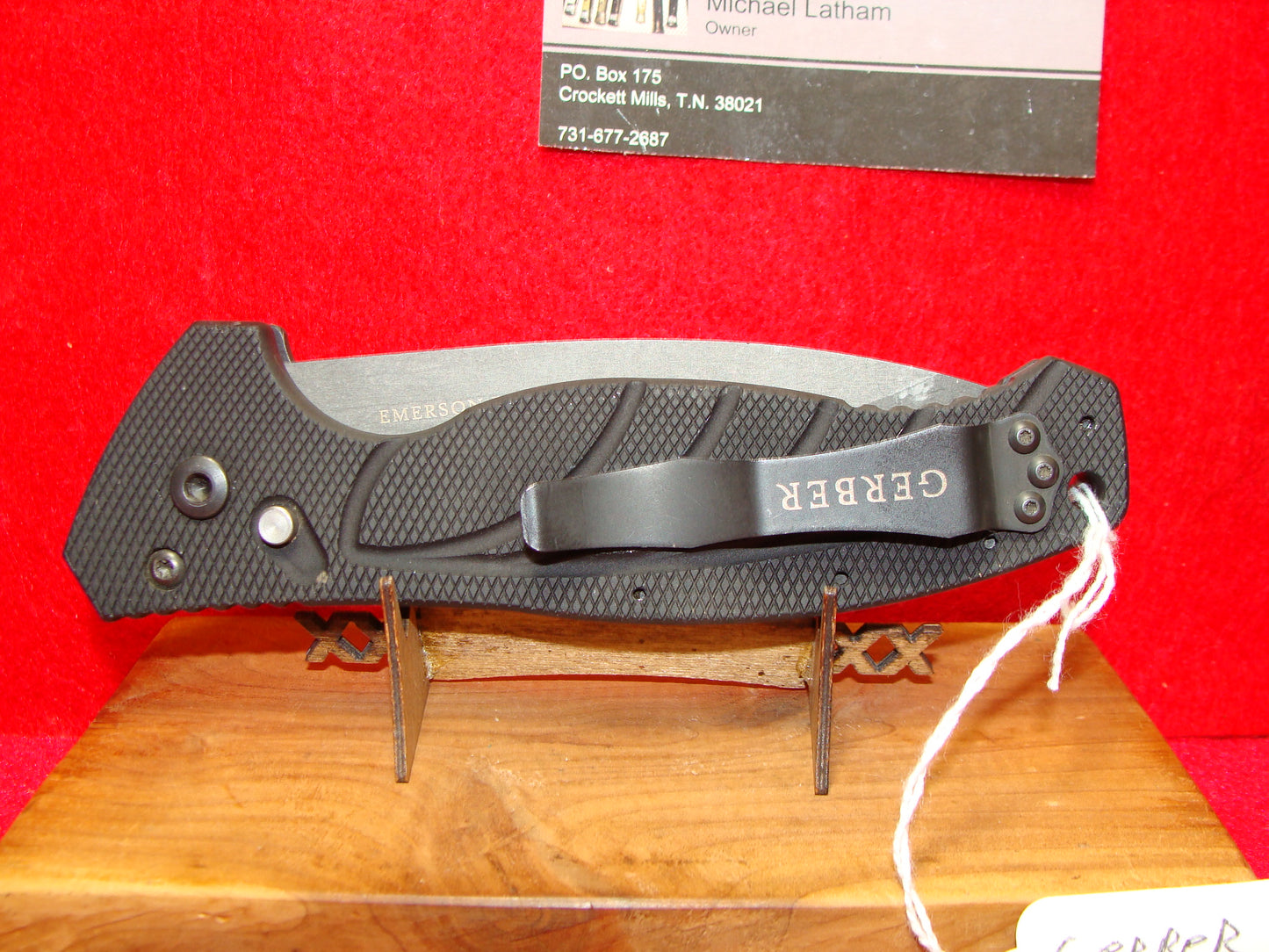 GERBER EMERSON DESIGN USA 1990-98 TACTICAL AUTOMATIC KNIFE 6061-T6 ALUMINUM HANDLES