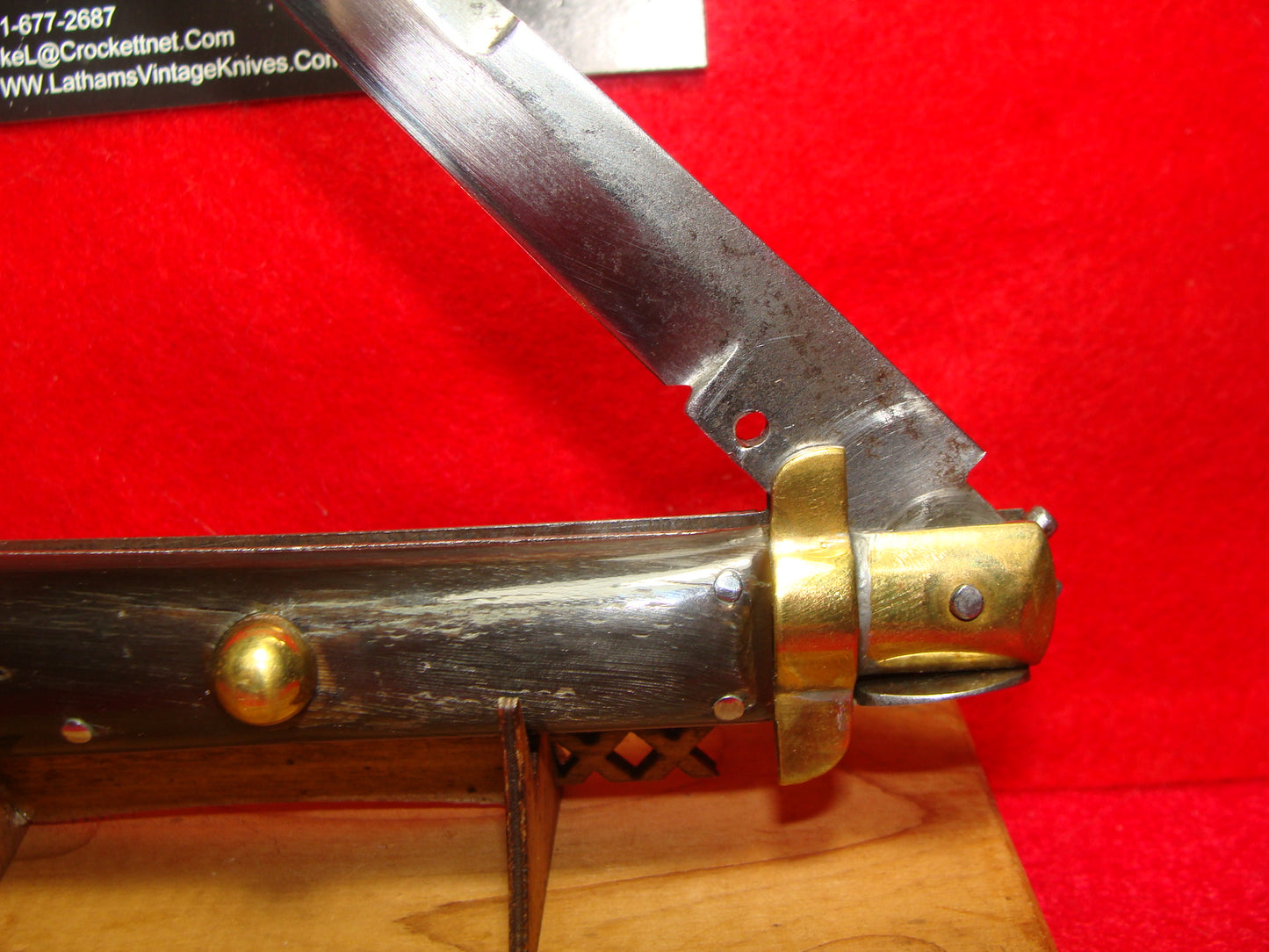 UNSTAMPED "STERILE" FROSOLONE ITALY 1920-30 PICK LOCK ITALIAN AUTOMATIC KNIFE BUFFALO HORN HANDLES