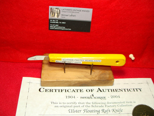 ULSTER USA FLOATING RAFT KNIFE NON AUTOMATIC PART OF THE SCHRADE FACTORY COLLECTION