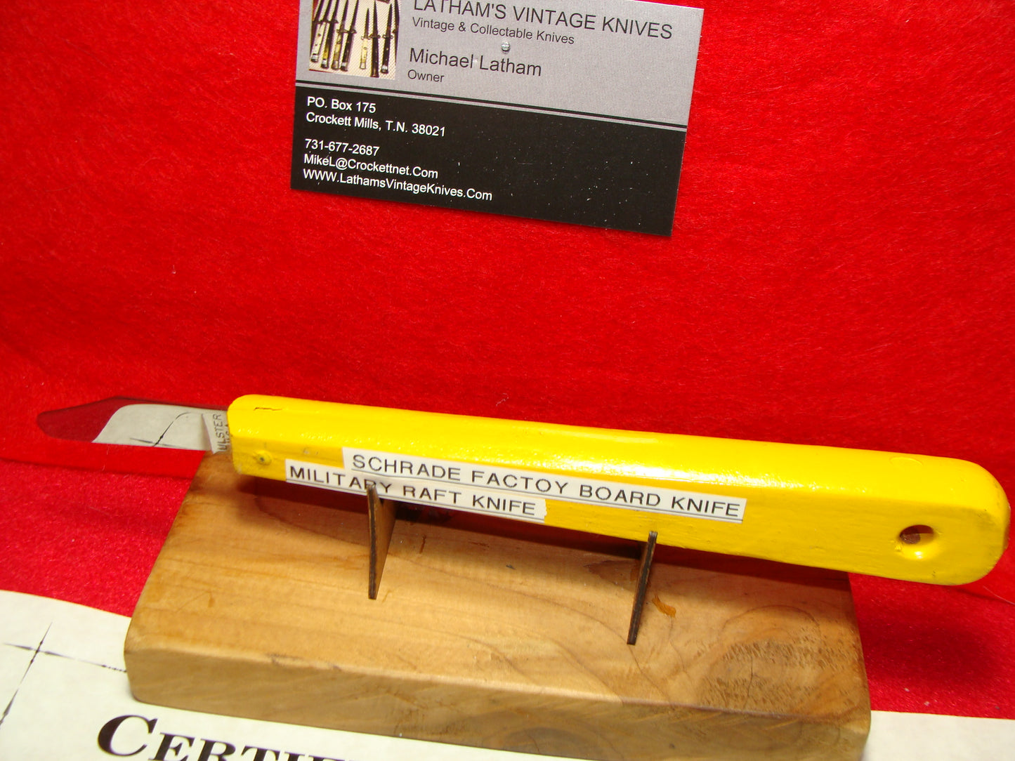 ULSTER USA FLOATING RAFT KNIFE NON AUTOMATIC PART OF THE SCHRADE FACTORY COLLECTION