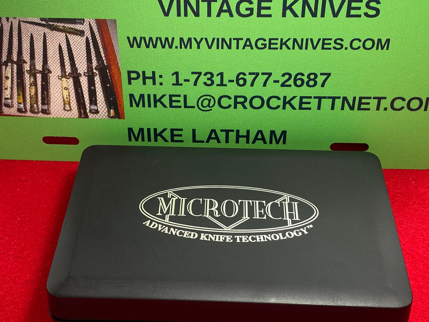 MICROTECH SOCOM ELITE-A 03/2001 TANTO BLADE #0715 TACTICAL AUTOMATIC KNIFE BLACK HANDLES NIB