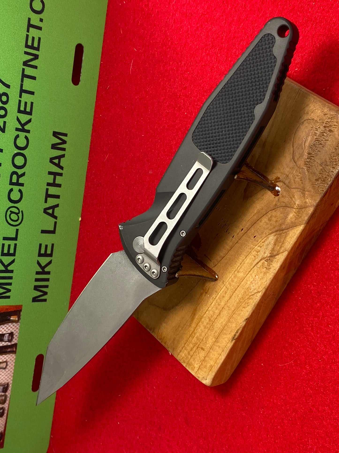 MICROTECH SOCOM ELITE-A 03/2001 TANTO BLADE #0715 TACTICAL AUTOMATIC KNIFE BLACK HANDLES NIB