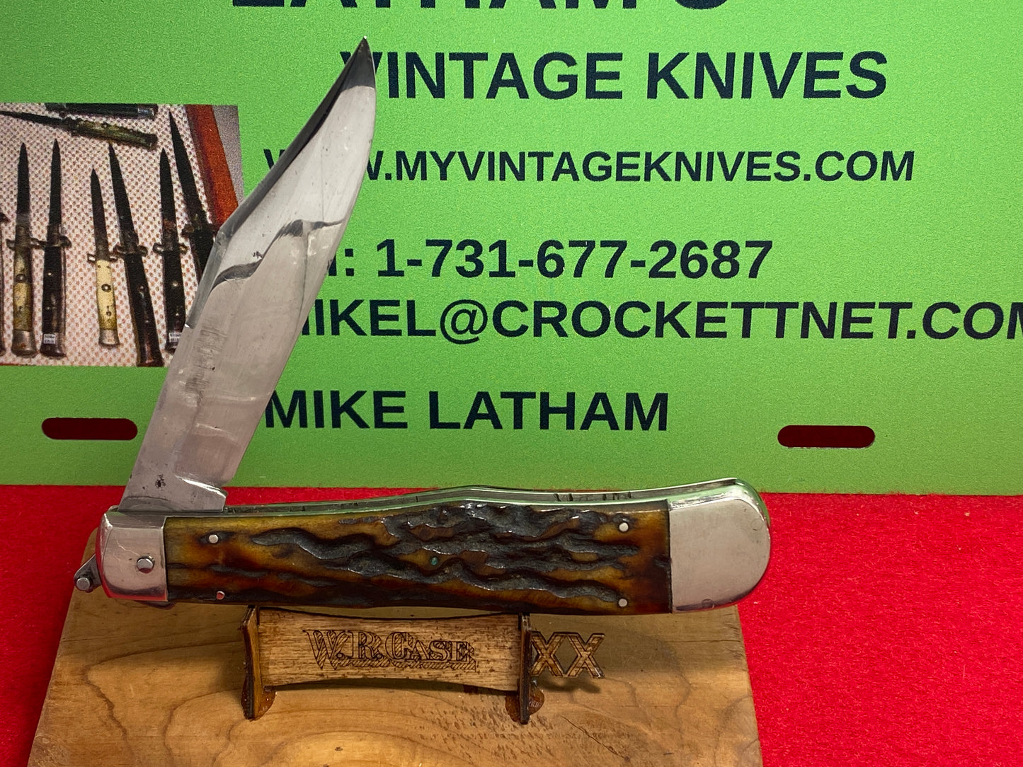 CASE TESTED XX 1920-39 ORIGINAL SWITCHBLADE 5171 L LEVER AUTOMATIC LARGE VINTAGE AMERICAN AUTOMATIC KNIFE STAG HANDLES