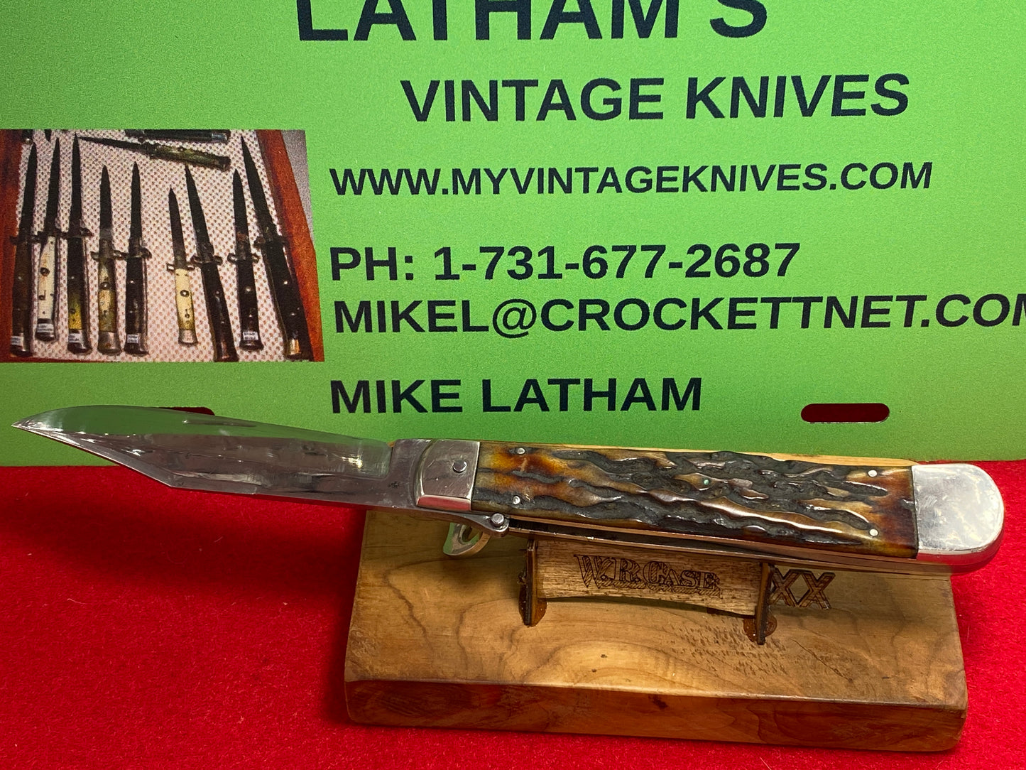 CASE TESTED XX 1920-39 ORIGINAL SWITCHBLADE 5171 L LEVER AUTOMATIC LARGE VINTAGE AMERICAN AUTOMATIC KNIFE STAG HANDLES