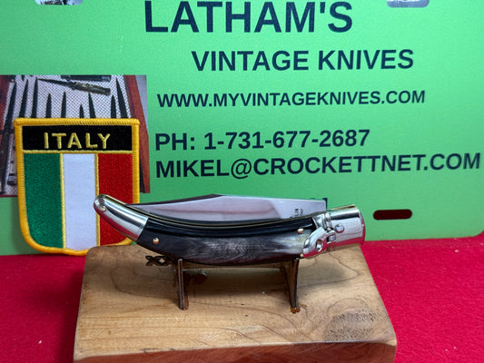 A.G.A. CAMPOLIN ITALY MANIAGO 2024 LEVER AUTOMATIC DIANA HUNTER ITALIAN AUTOMATIC KNIFE BUFFALO HORN HANDLES