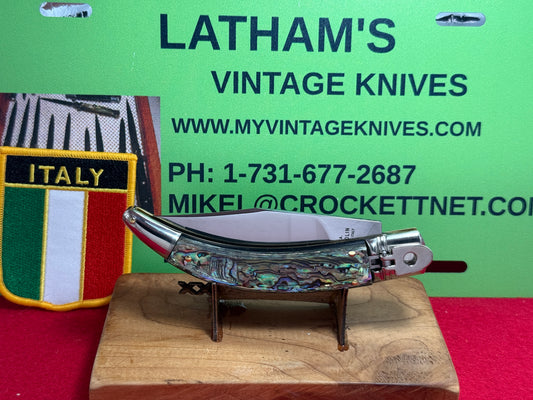 A.G.A. CAMPOLIN ITALY MANIAGO 2024 LEVER AUTOMATIC DIANA ITALIAN AUTOMAITC KNIFE ABALONE PEARL HANDLES