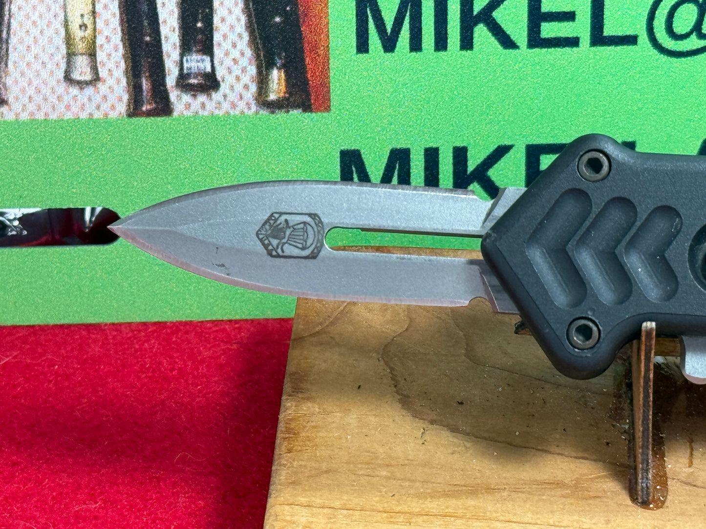 DALTON, ROB USA 1995-2002 TACTICAL AUTOMATIC MINI CUPID OTF SINGLE CUSTOM AUTOMATIC KNIFE ALL METAL HANDLES