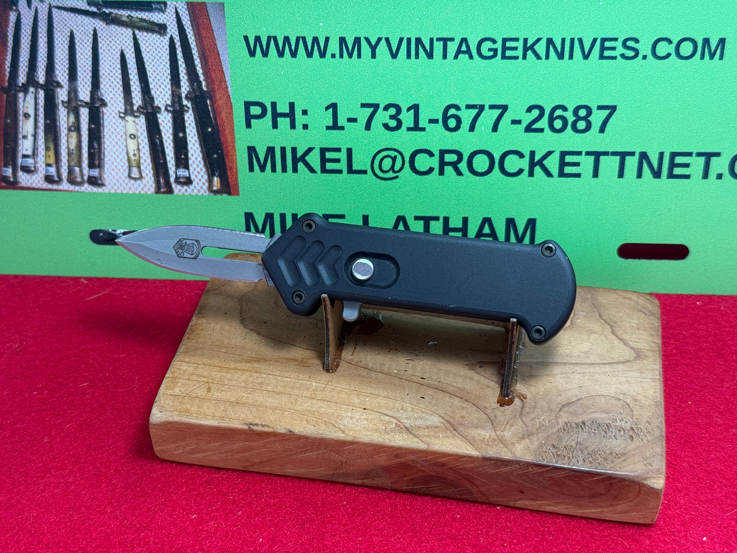 DALTON, ROB USA 1995-2002 TACTICAL AUTOMATIC MINI CUPID OTF SINGLE CUSTOM AUTOMATIC KNIFE ALL METAL HANDLES