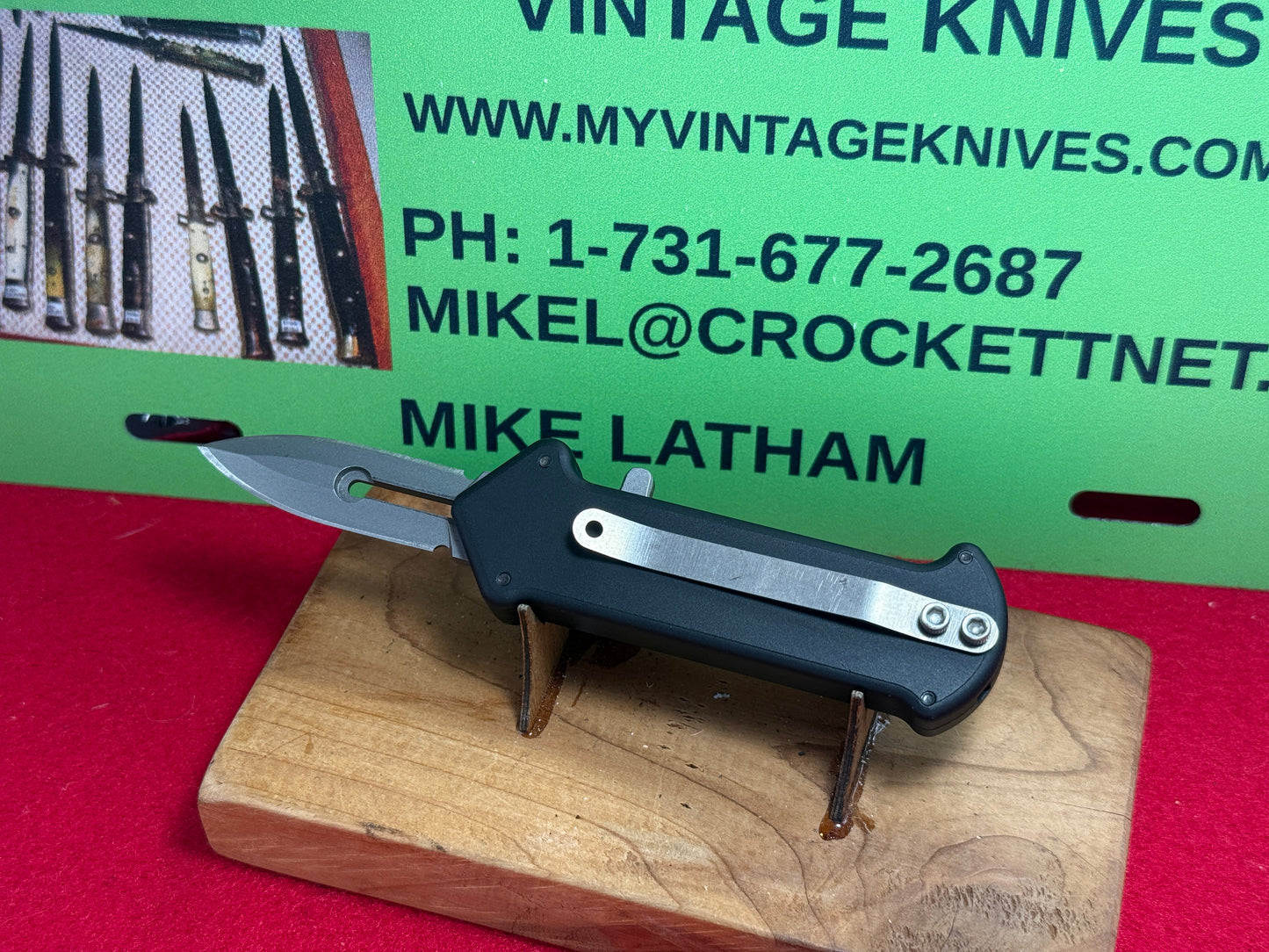 DALTON, ROB USA 1995-2002 TACTICAL AUTOMATIC MINI CUPID OTF SINGLE CUSTOM AUTOMATIC KNIFE ALL METAL HANDLES