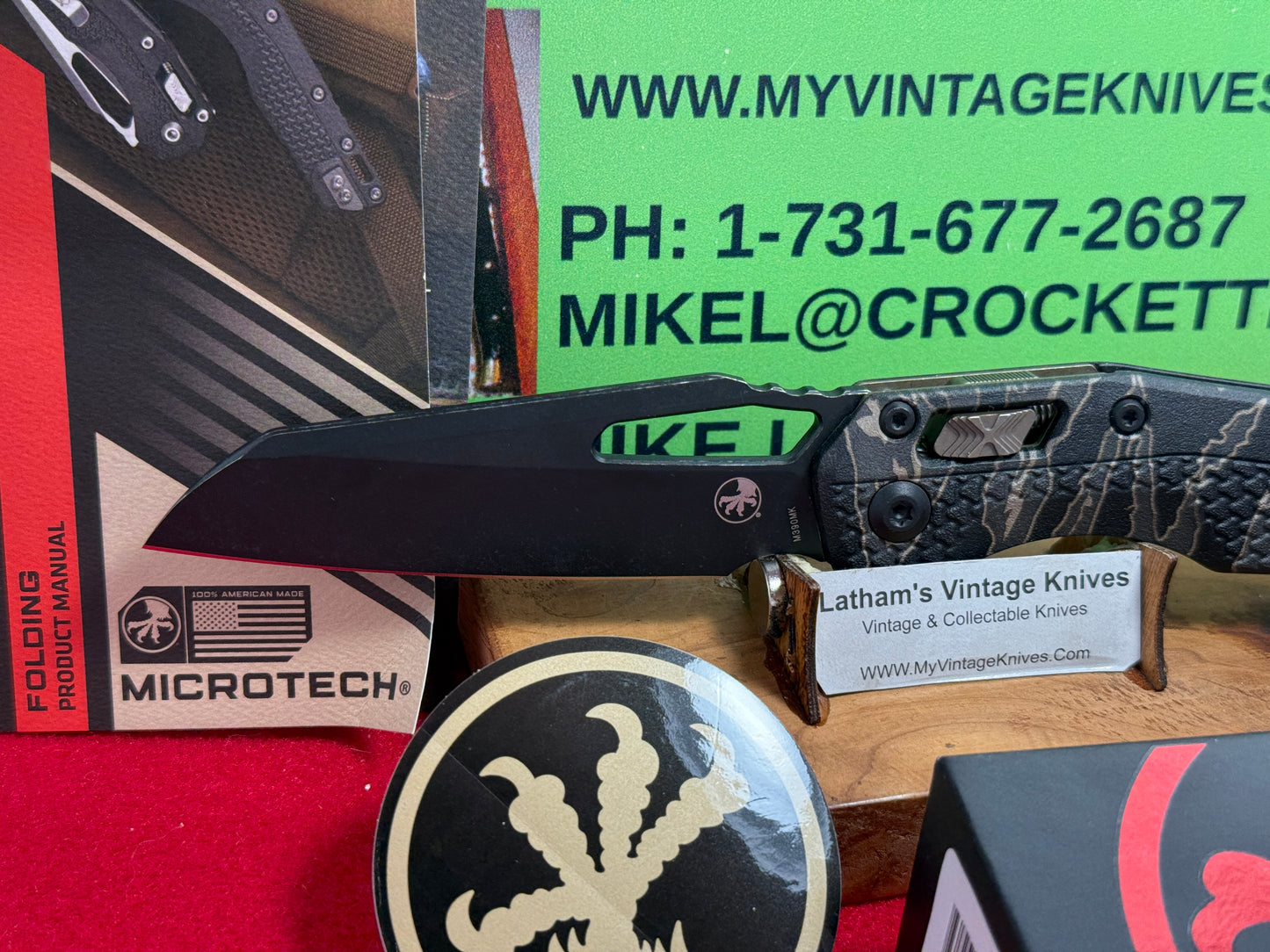 MICROTECH USA 2025 MSI S/E TRI-GRIP NRA 210T-1 PMNRA MANUAL OPEN/CLOSE KNIFE POLYMER TIGER STRIPE CAMO STANDARD APOCALYPTIC HANDLES