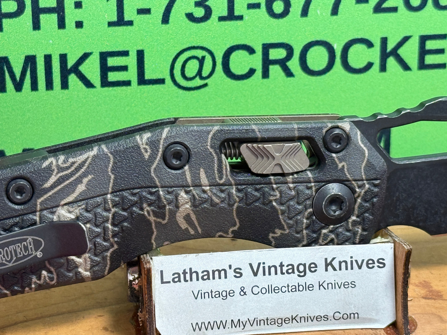 MICROTECH USA 2025 MSI S/E TRI-GRIP NRA 210T-1 PMNRA MANUAL OPEN/CLOSE KNIFE POLYMER TIGER STRIPE CAMO STANDARD APOCALYPTIC HANDLES