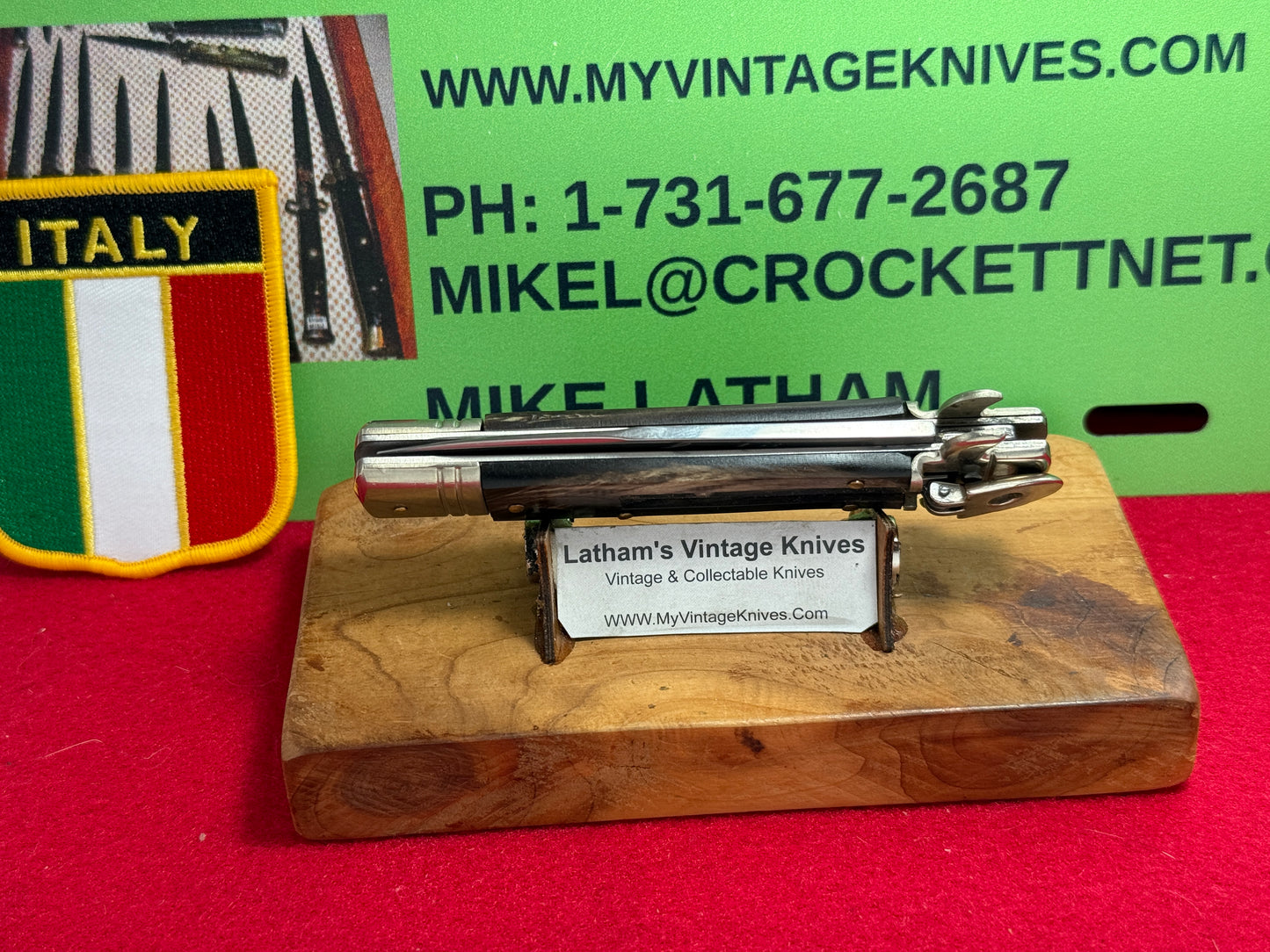AKC ITALY LEVERLETTO 2005-2010 LEVER AUTOMATIC ITALIAN AUTOMATIC KNIFE BUFFALO HORN HANDLES