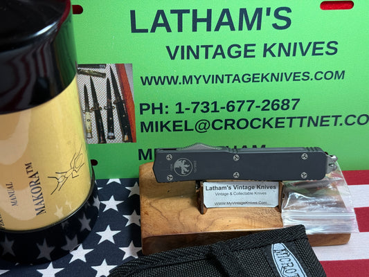 MICROTECH USA 10/2003 MAKORA D/E EXECUTIVE VERO BEACH FL COMPLETE KIT TACTICAL AUTOMATIC KNIFE METAL HANDLES