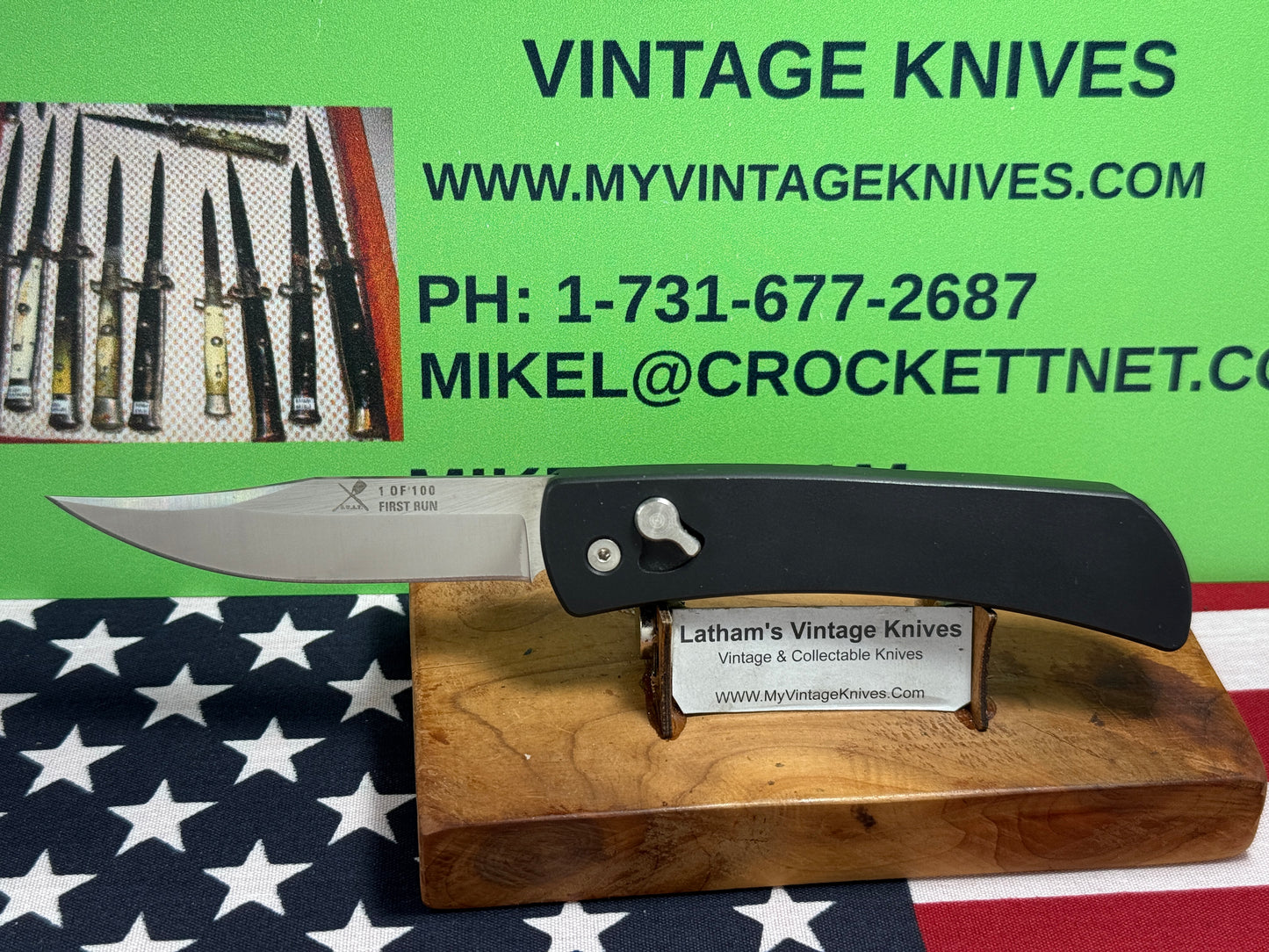 S.W.A.T. (SPECIALIZED WEAPONS BY ADVANCED TECHNOLOGIES) USA 2008-2012 CUSTOM AUTOMATIC 1 OF 100 FIRST RUN TACTICAL AUTOMATIC KNIFE BLACK METAL HANDLES