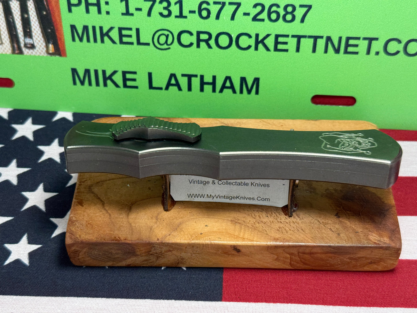 BURN CUSTOM AUTOMATIC KNIVES PAUL PANAK EARLY EDITION PROTYPE RAZOR JOKER EDITION OTF WITH MIRROR POLISHED DAGGER BLADE TACTICAL AUTOMATIC KNIFE GUN METAL HANDLES