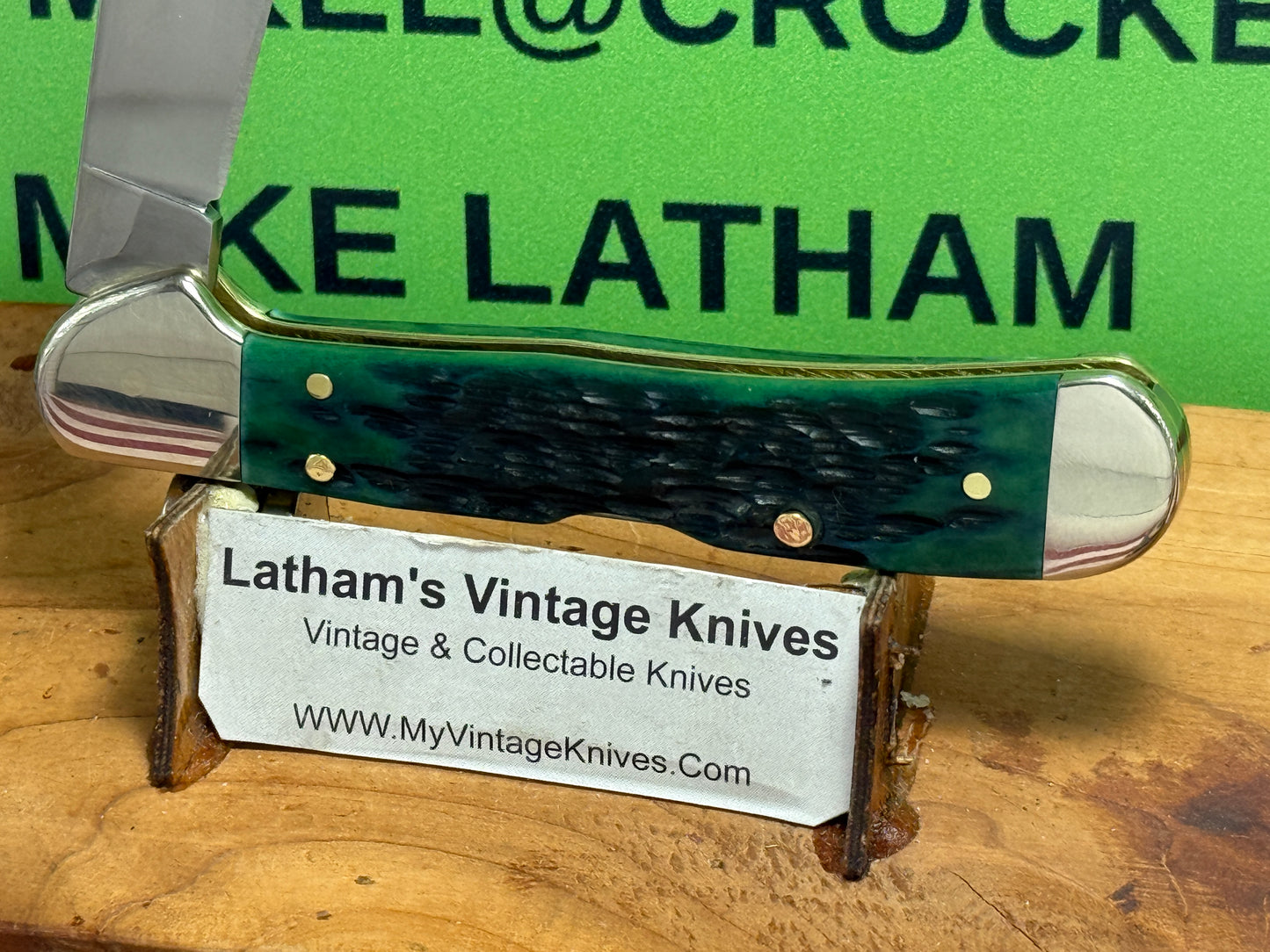 CASE XX USA 2024 MINI COPPERLOCK 61749LSS "CUSTOM AUTOMATIC CONVERTED" D/A AMERICAN AUTOMATIC KNIFE KY BLUEGRASS BONE HANDLES