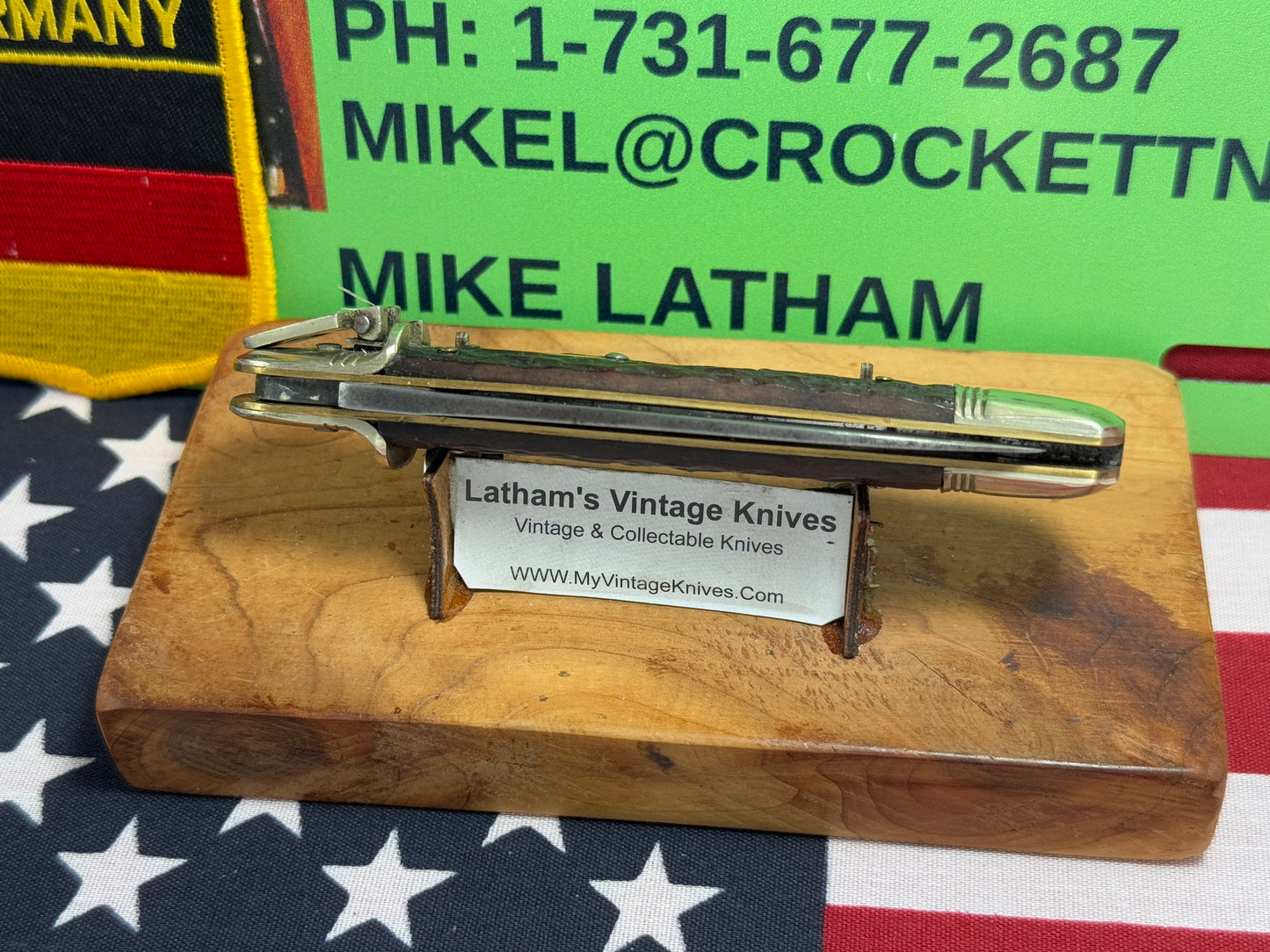 MADE IN GERMANY 1955-65 LEVER AUTOMATIC SPRINGER 11 CM GERMAN AUTOMATIC KNIFE BLACK BONE HANDLES CLEARANCE ITEM!!