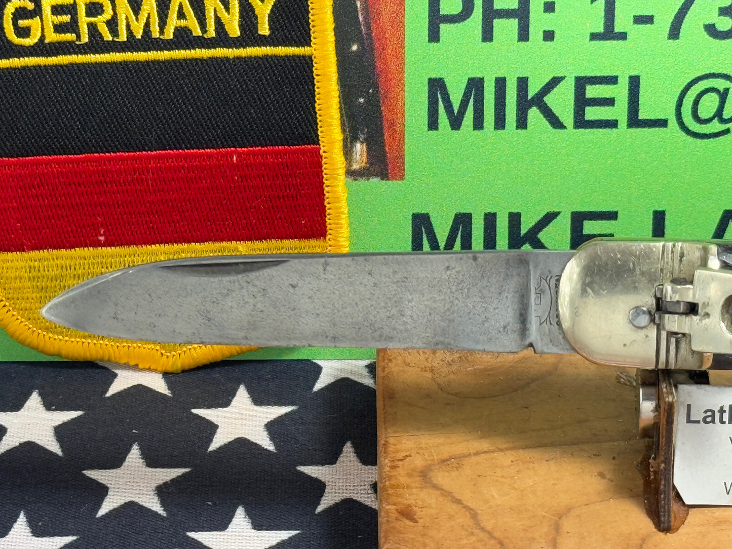 MADE IN GERMANY 1955-65 LEVER AUTOMATIC SPRINGER 11 CM GERMAN AUTOMATIC KNIFE BLACK BONE HANDLES CLEARANCE ITEM!!