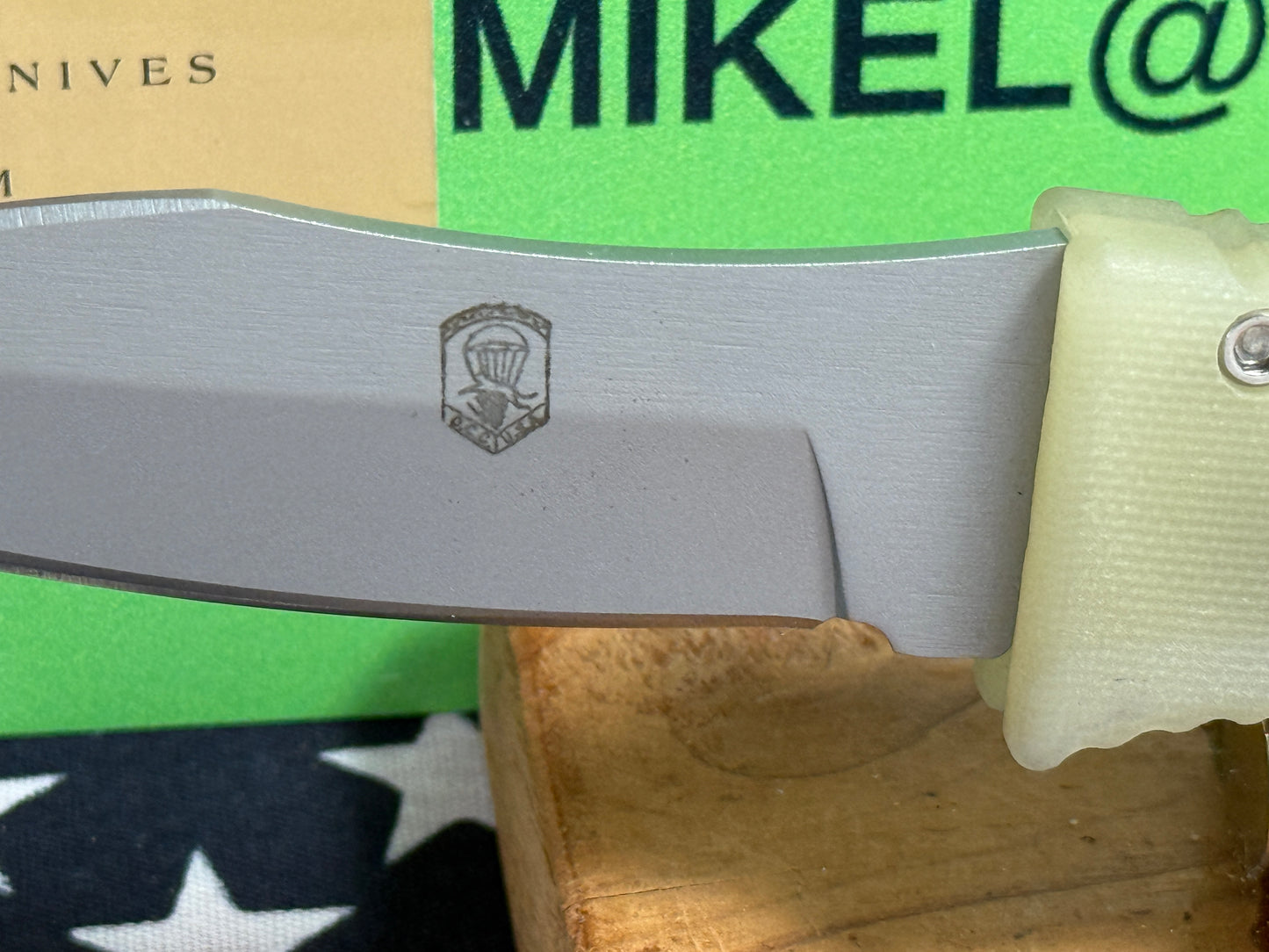 DALTON, ROB USA 1998-2008 SIDE OPENING ROPER TACTICAL AUTOMATIC KNIFE TRANSLUCENT G-10 HANDLES