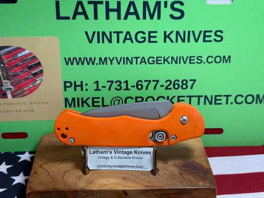 DALTON, ROB USA 1998-2008 SIDE OPENING DRIFTER TACTICAL AUTOMATIC KNIFE ORANGE G-10 HANDLES