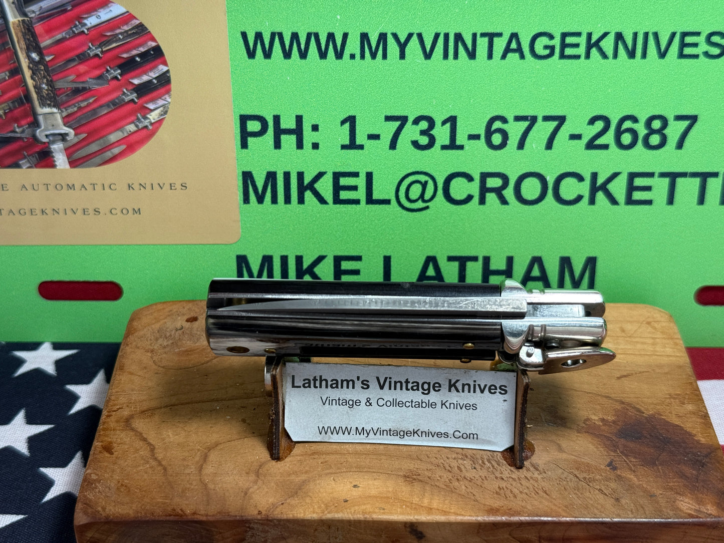 AKC ITALY 2022 LEVER AUTOMATIC SPRINGER DAMACUS STEEL 6" ITALIAN AUTOMATIC KNIFE BRAZILIAN HORN HANDLES