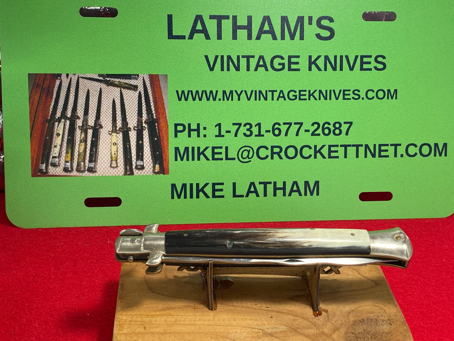 ROSCO MADE IN ITALY PICK LOCK 1950-58 STILETTO KRISS BLADE 28 CM ITALIAN MANUAL ACTION KNIFE BRAZILIAN HORN HANDLES