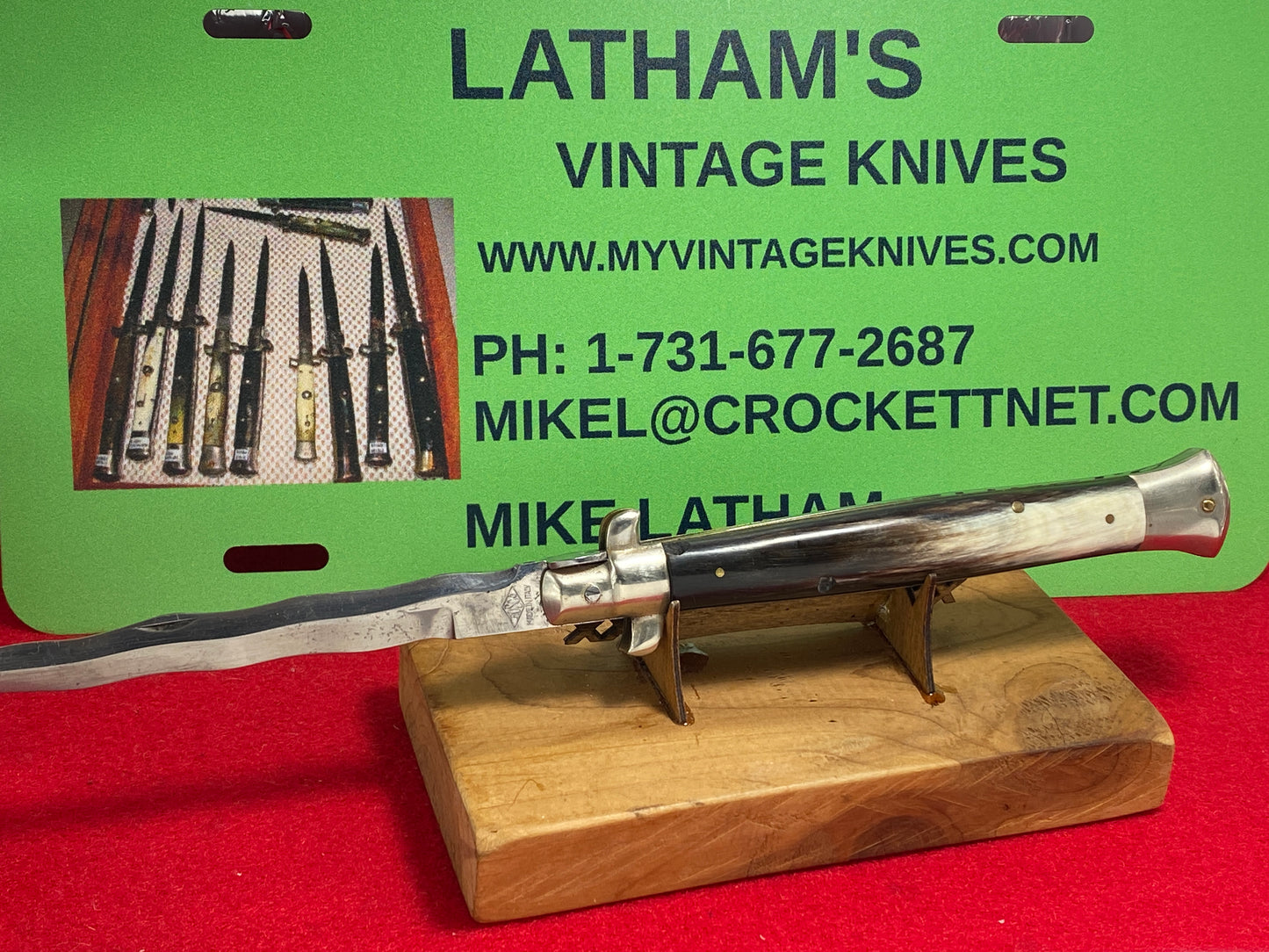 ROSCO MADE IN ITALY PICK LOCK 1950-58 STILETTO KRISS BLADE 28 CM ITALIAN MANUAL ACTION KNIFE BRAZILIAN HORN HANDLES