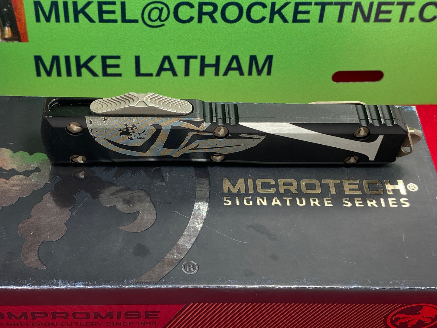 MICROTECH ULTRATECH T/E 02/2022 MOLON LABE OTF SIGNATURE SERIES 123-13 ML TACTICAL AUTOMATIC KNIFE BRONZED APOCALYPTIC STANDARD