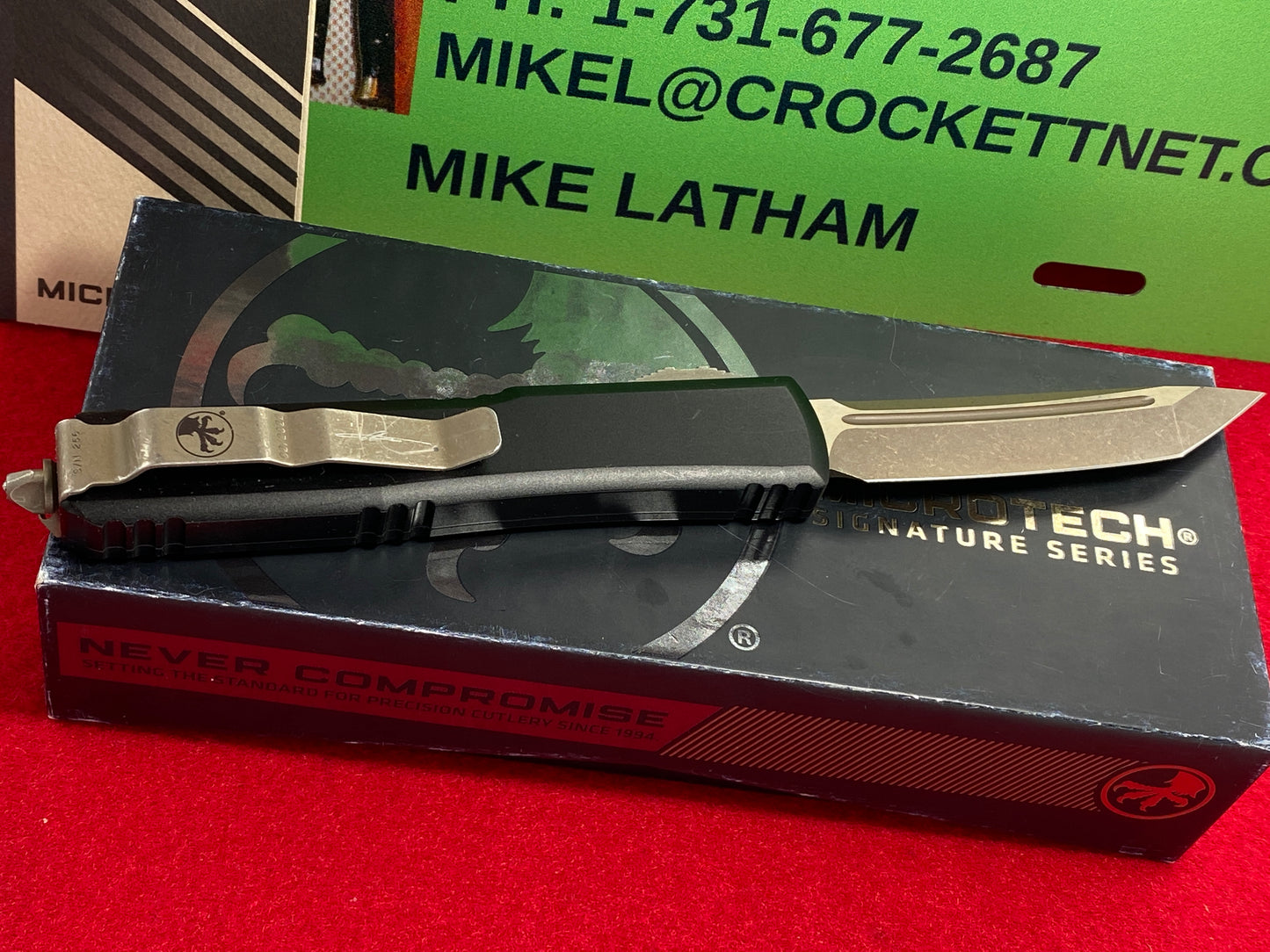 MICROTECH ULTRATECH T/E 02/2022 MOLON LABE OTF SIGNATURE SERIES 123-13 ML TACTICAL AUTOMATIC KNIFE BRONZED APOCALYPTIC STANDARD